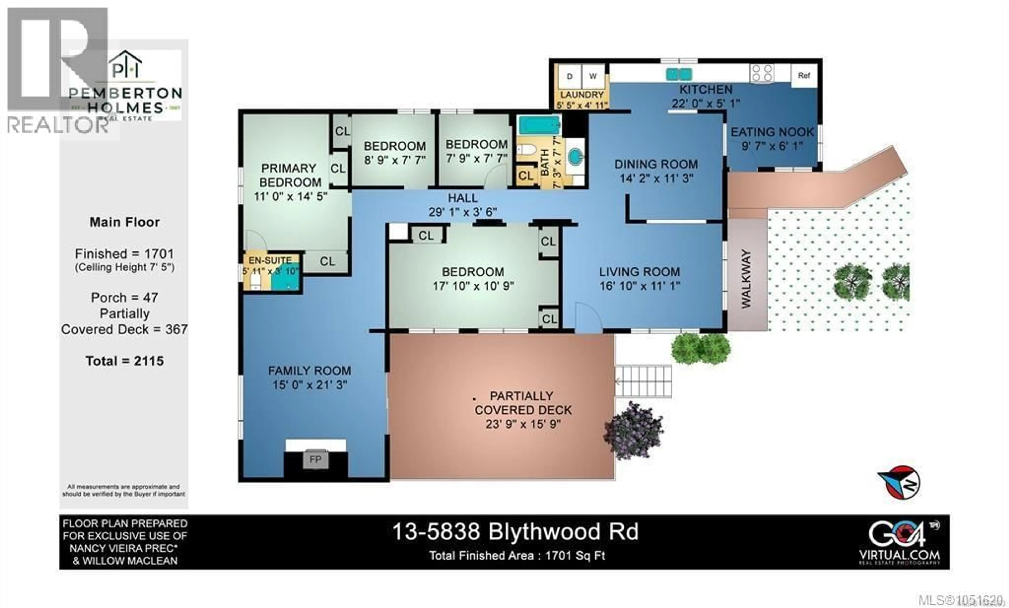 Floor plan for 13 - 5838 BLYTHWOOD ROAD, Sooke British Columbia V9Z1H7