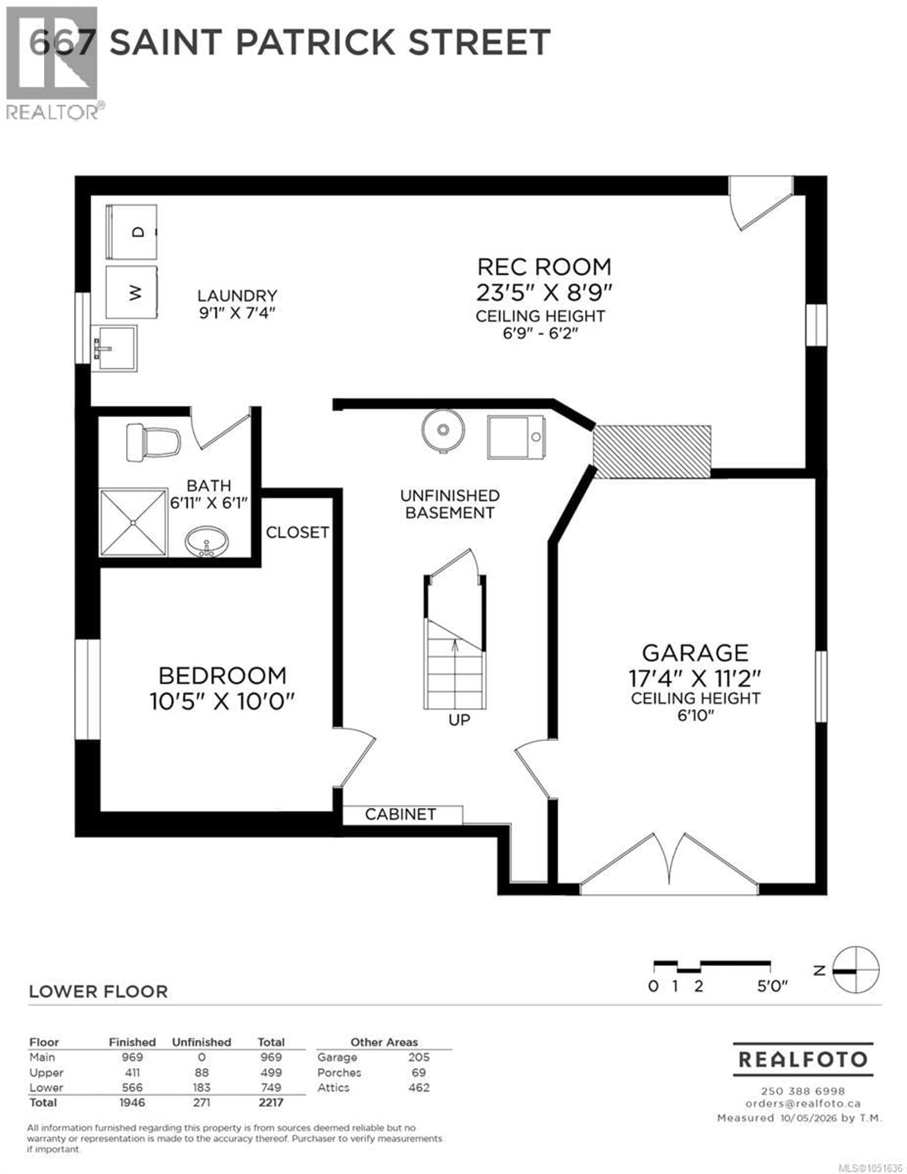 Floor plan for 667 ST. PATRICK STREET, Oak Bay British Columbia V8S4X4