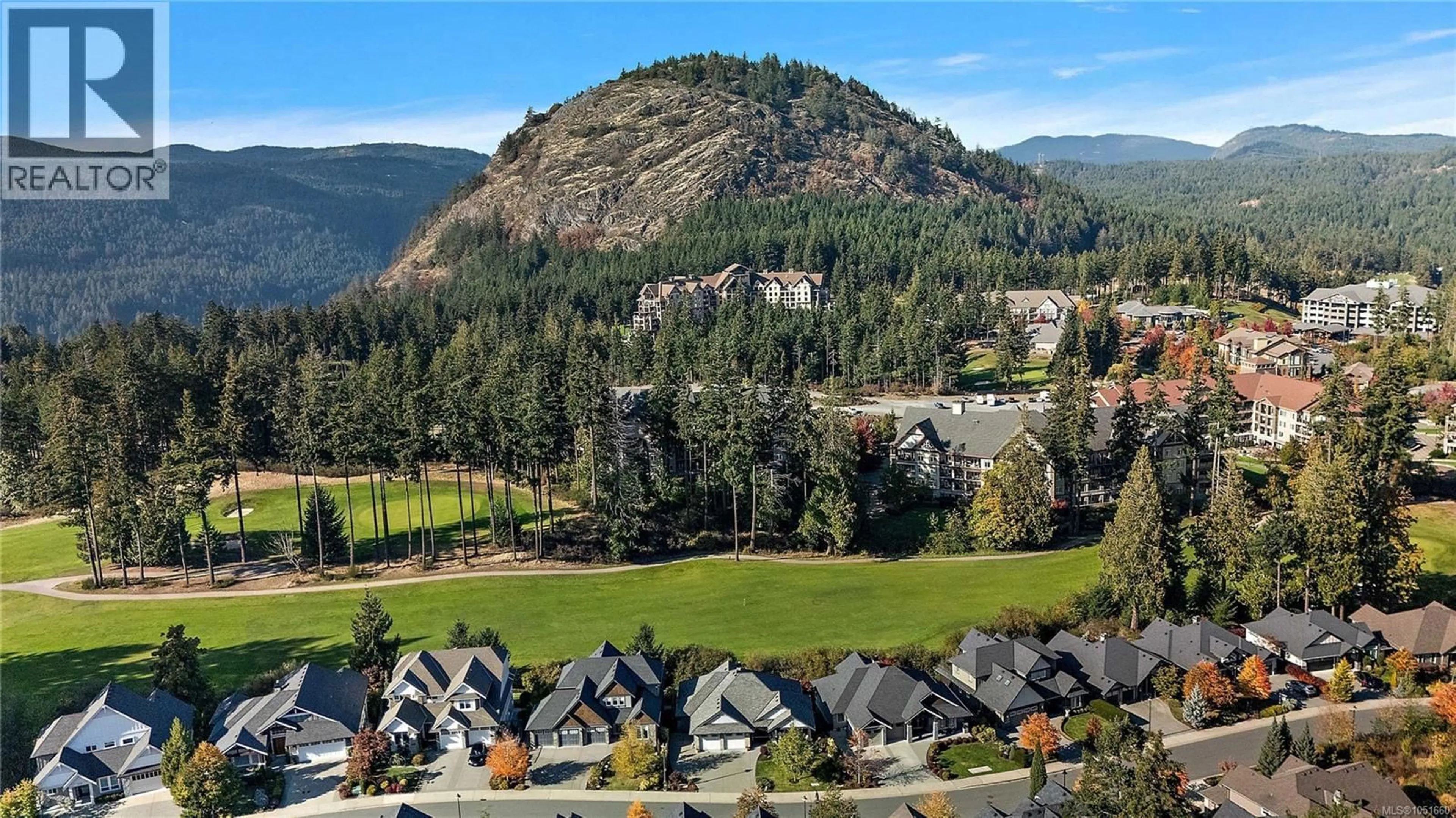 A pic from outside/outdoor area/front of a property/back of a property/a pic from drone, mountain view for 2152 CHAMPIONS WAY, Langford British Columbia V9B0R9