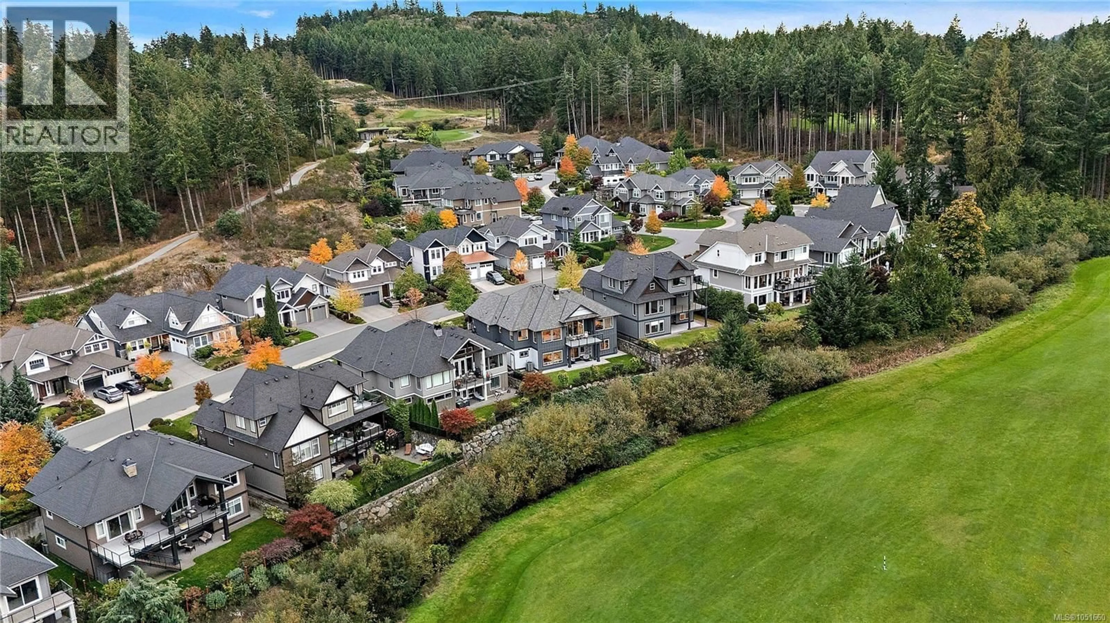 A pic from outside/outdoor area/front of a property/back of a property/a pic from drone, mountain view for 2152 CHAMPIONS WAY, Langford British Columbia V9B0R9
