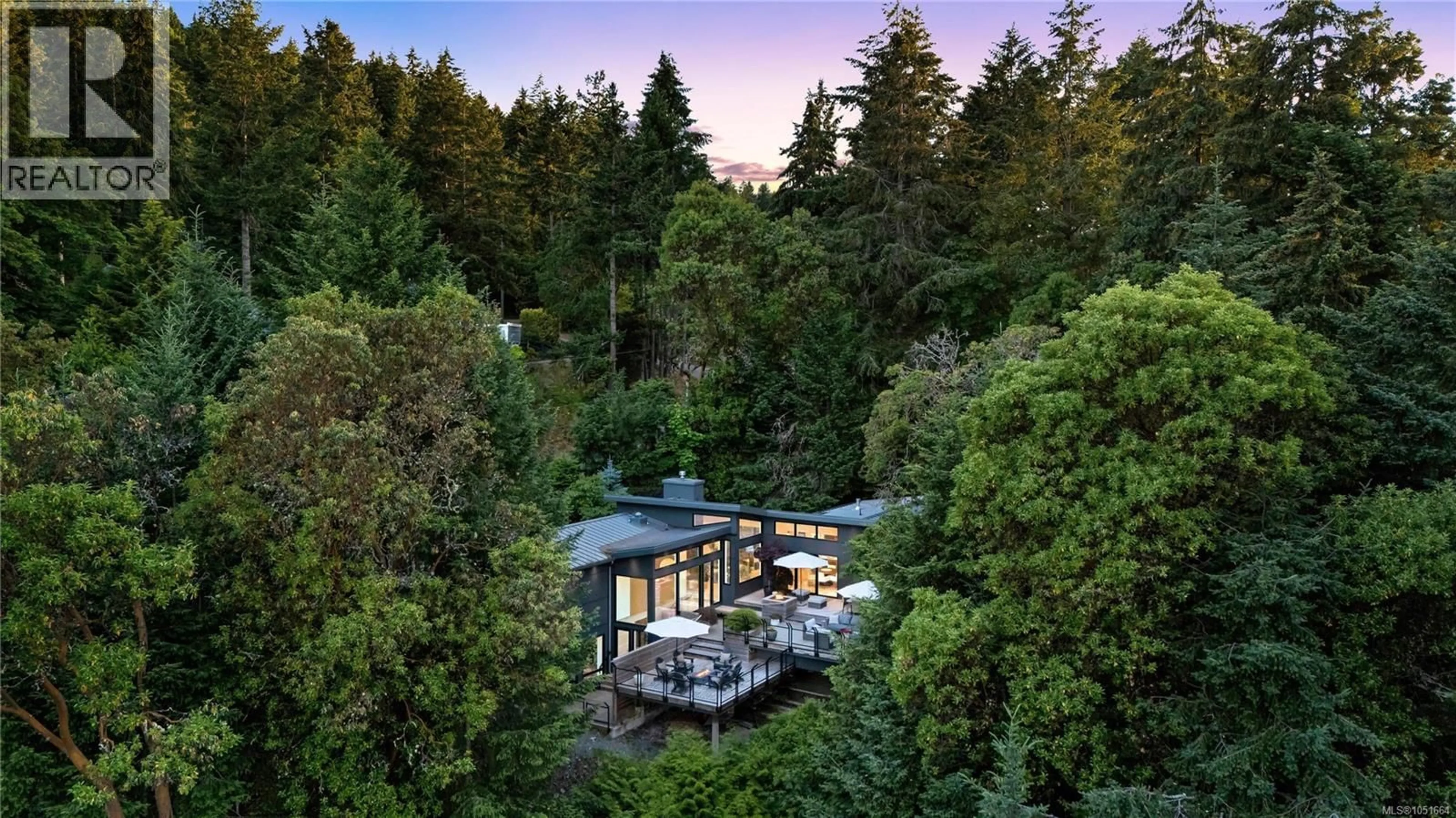 A pic from outside/outdoor area/front of a property/back of a property/a pic from drone, forest/trees view for 977 GRANDVIEW STREET, Duncan British Columbia V9L5Y7