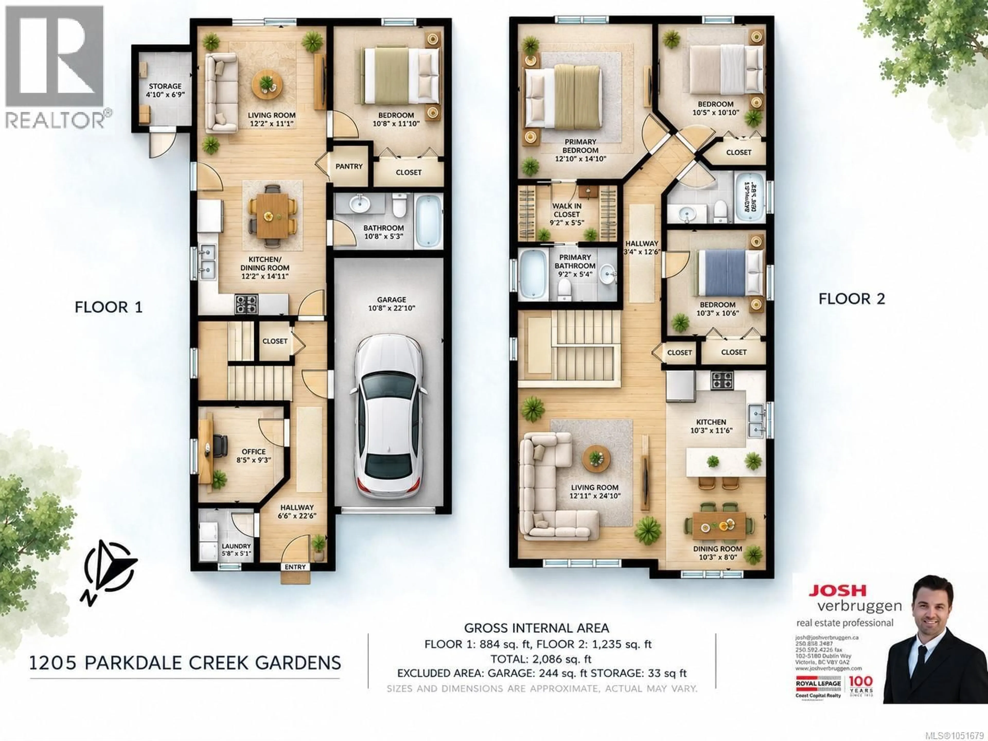 Floor plan for 1205 PARKDALE CREEK GARDENS, Langford British Columbia V9B4G9