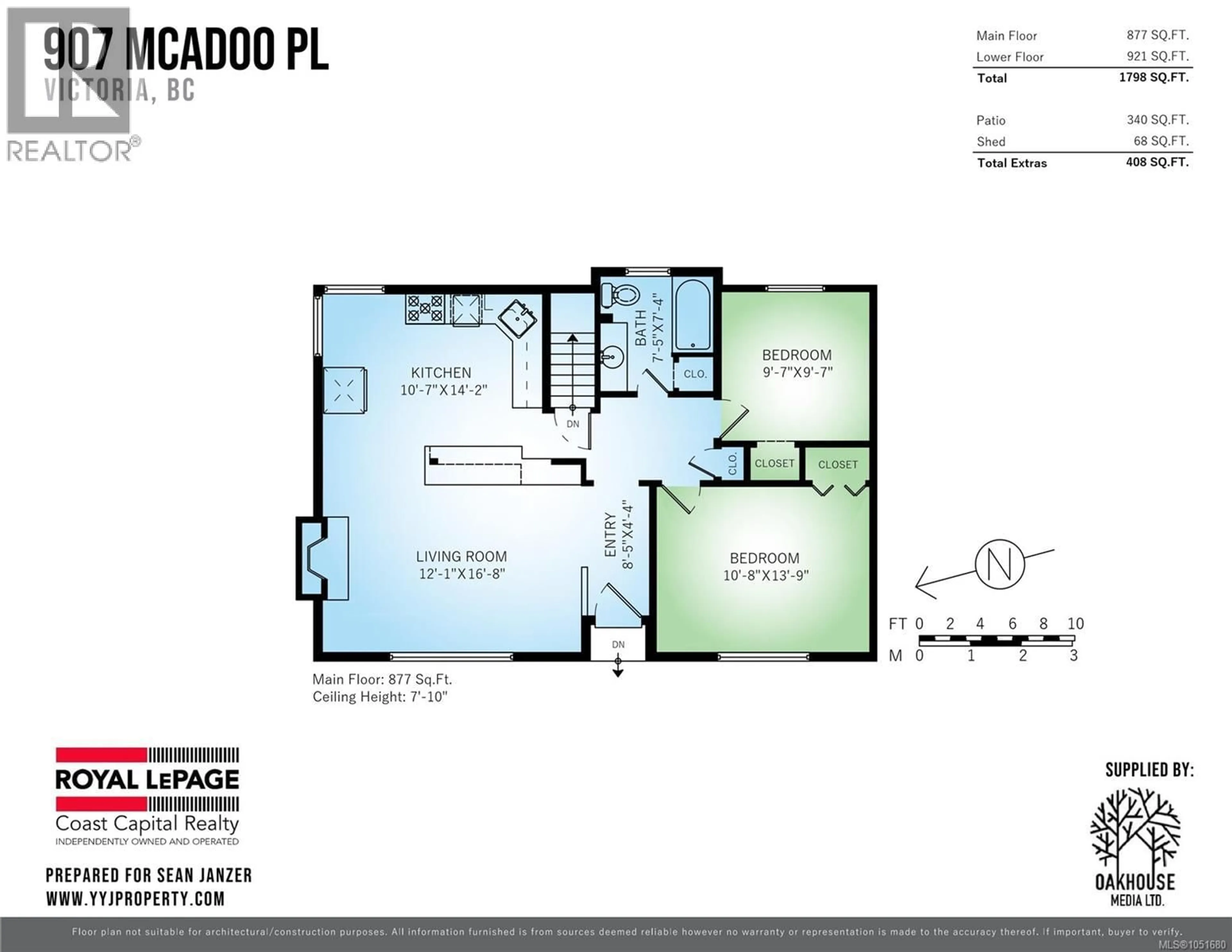 Floor plan for 907 MCADOO PLACE, Saanich British Columbia V8X1V8