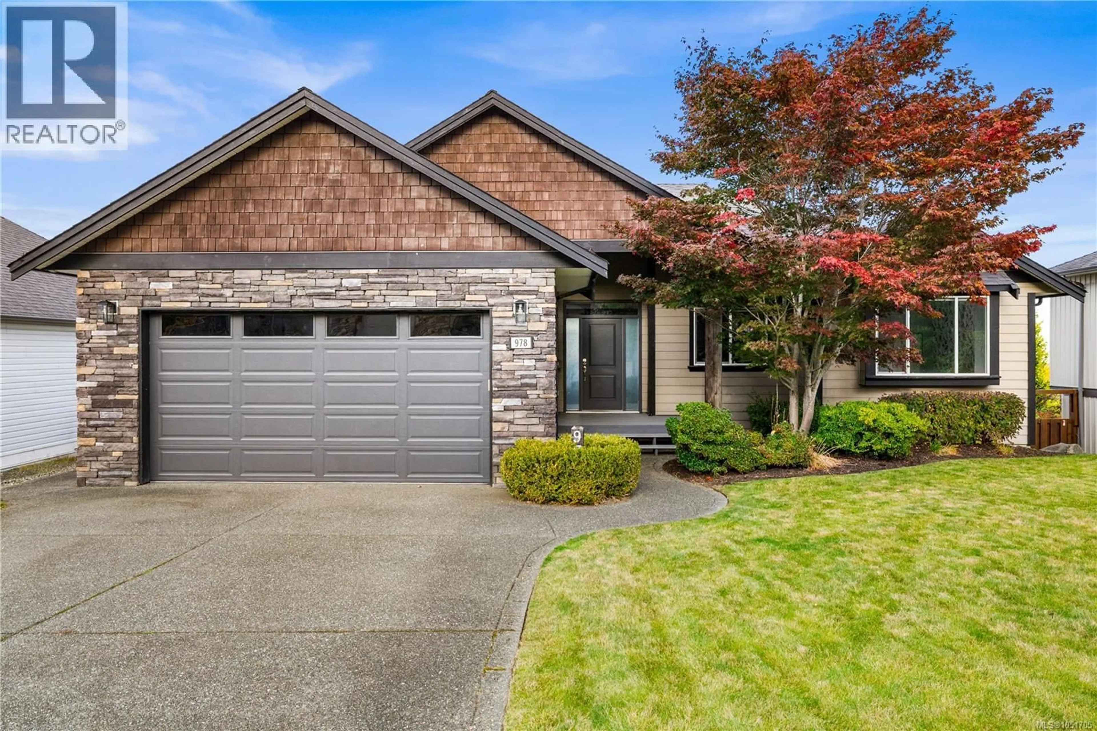 Home with brick exterior material, street for 978 TIMBERLINE DRIVE, Campbell River British Columbia V9H1W1