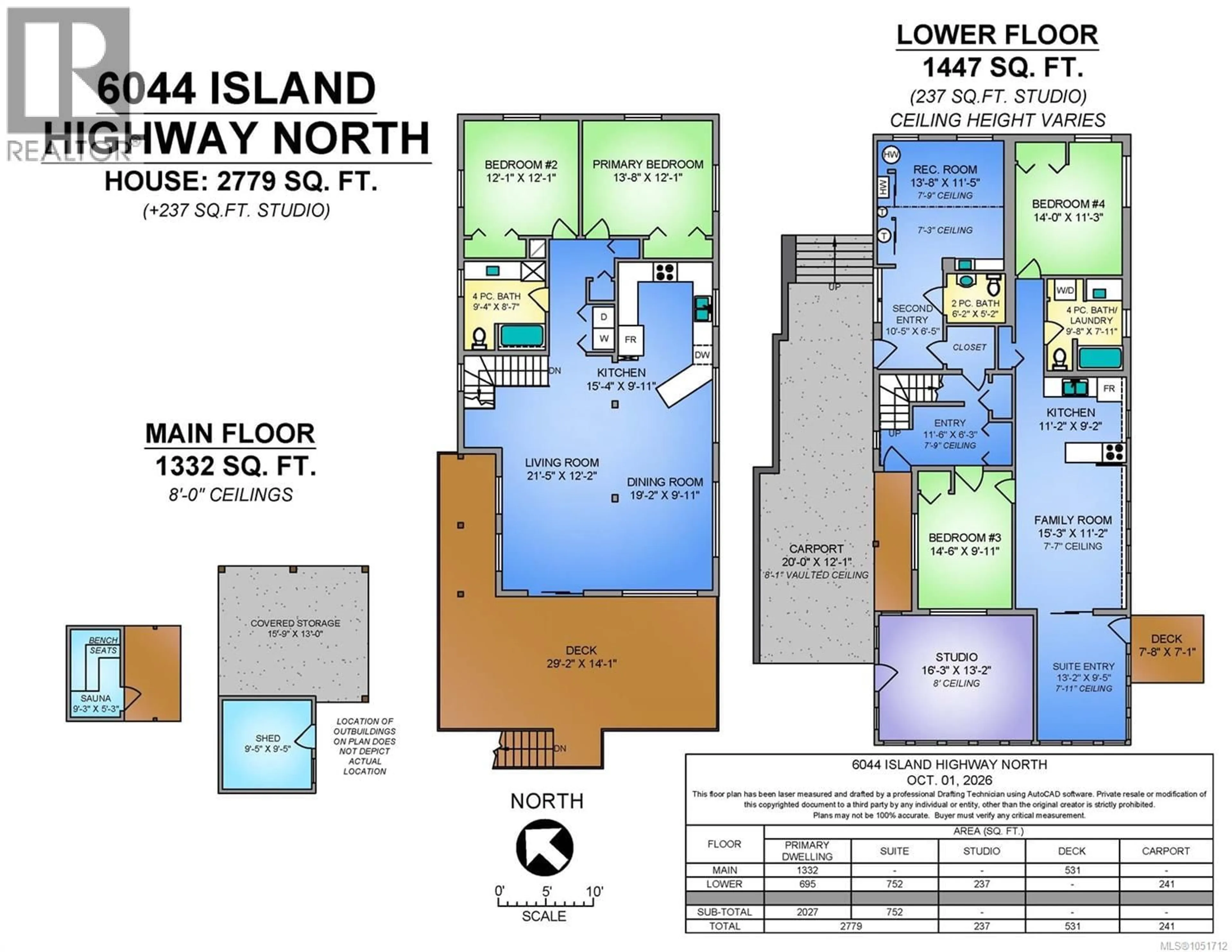 Floor plan for 6044 ISLAND HIGHWAY NORTH, Courtenay British Columbia V9J1T5