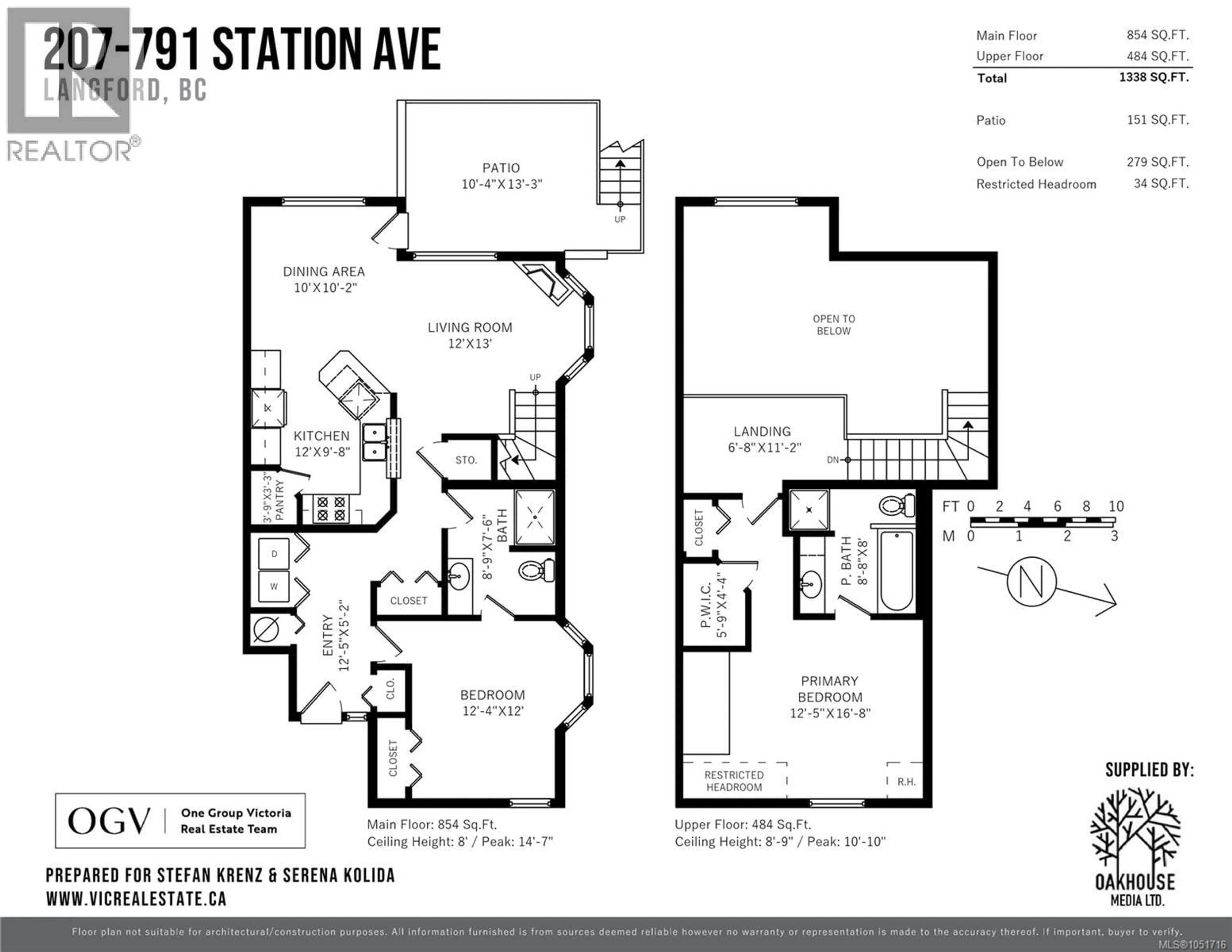 Floor plan for 207 - 791 STATION AVENUE, Langford British Columbia V9B0E6