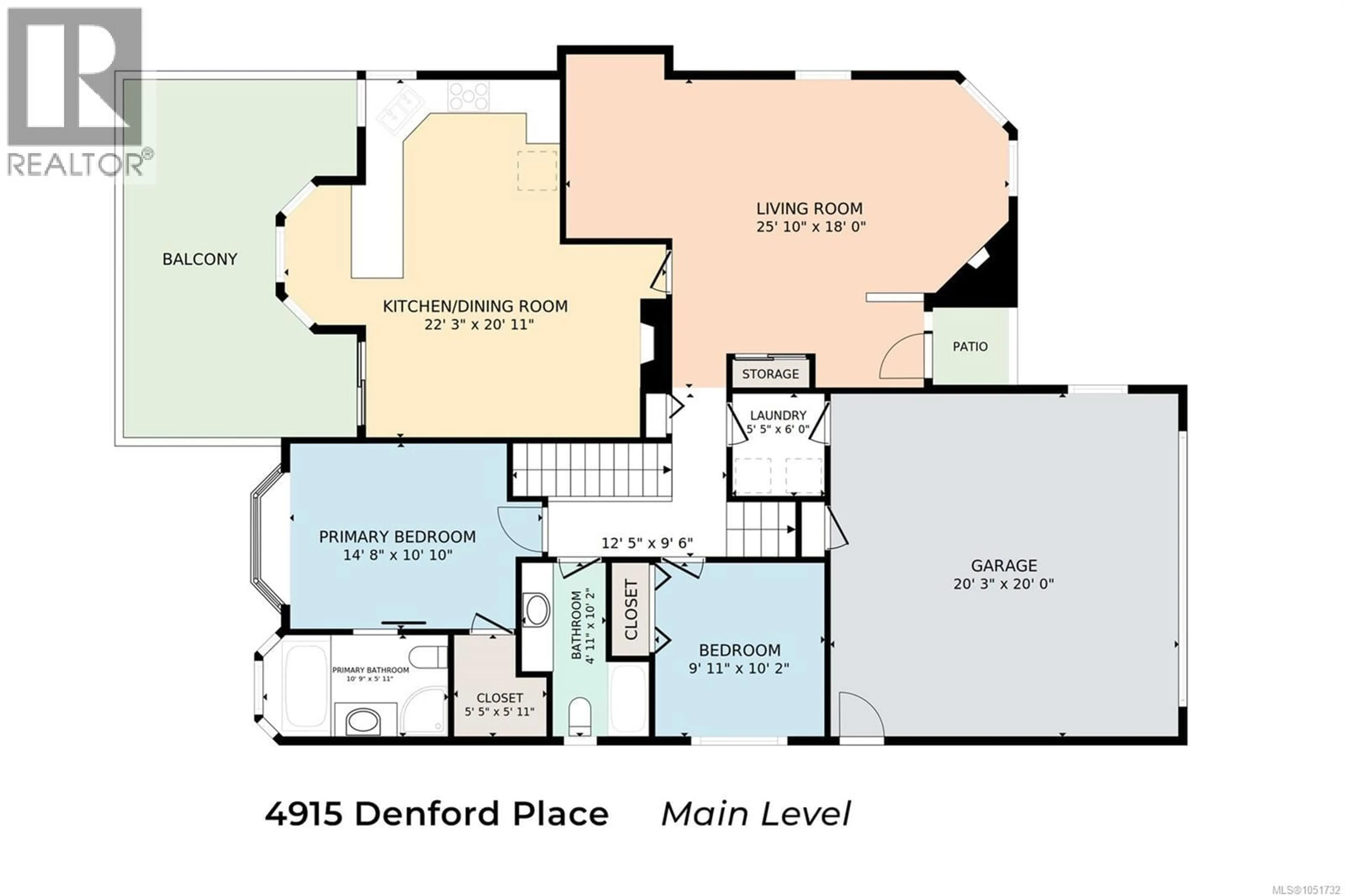 Floor plan for 4915 DENFORD PLACE, Nanaimo British Columbia V9V1R3