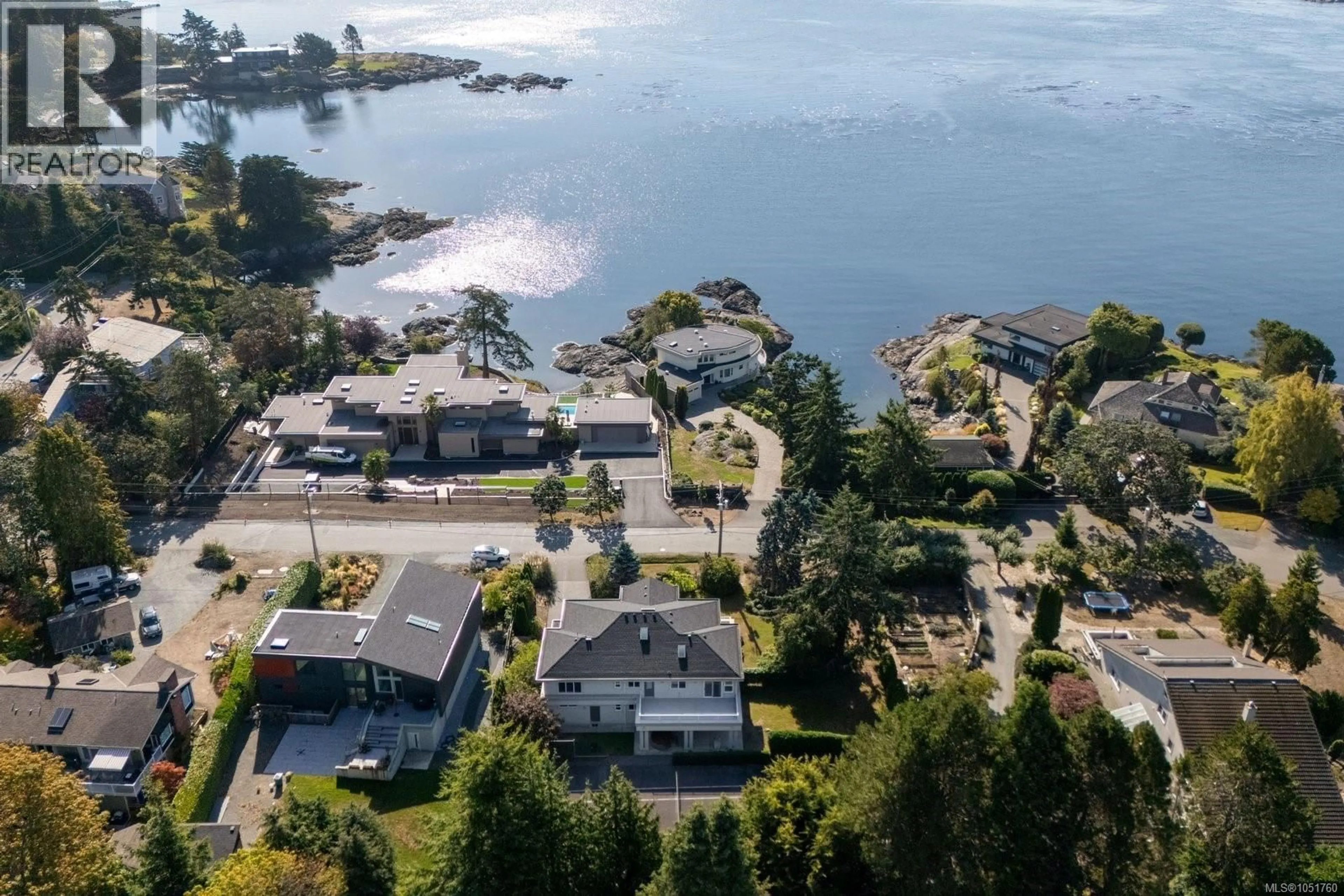 A pic from outside/outdoor area/front of a property/back of a property/a pic from drone, water/lake/river/ocean view for 2980 SEA VIEW ROAD, Saanich British Columbia V8N1L1