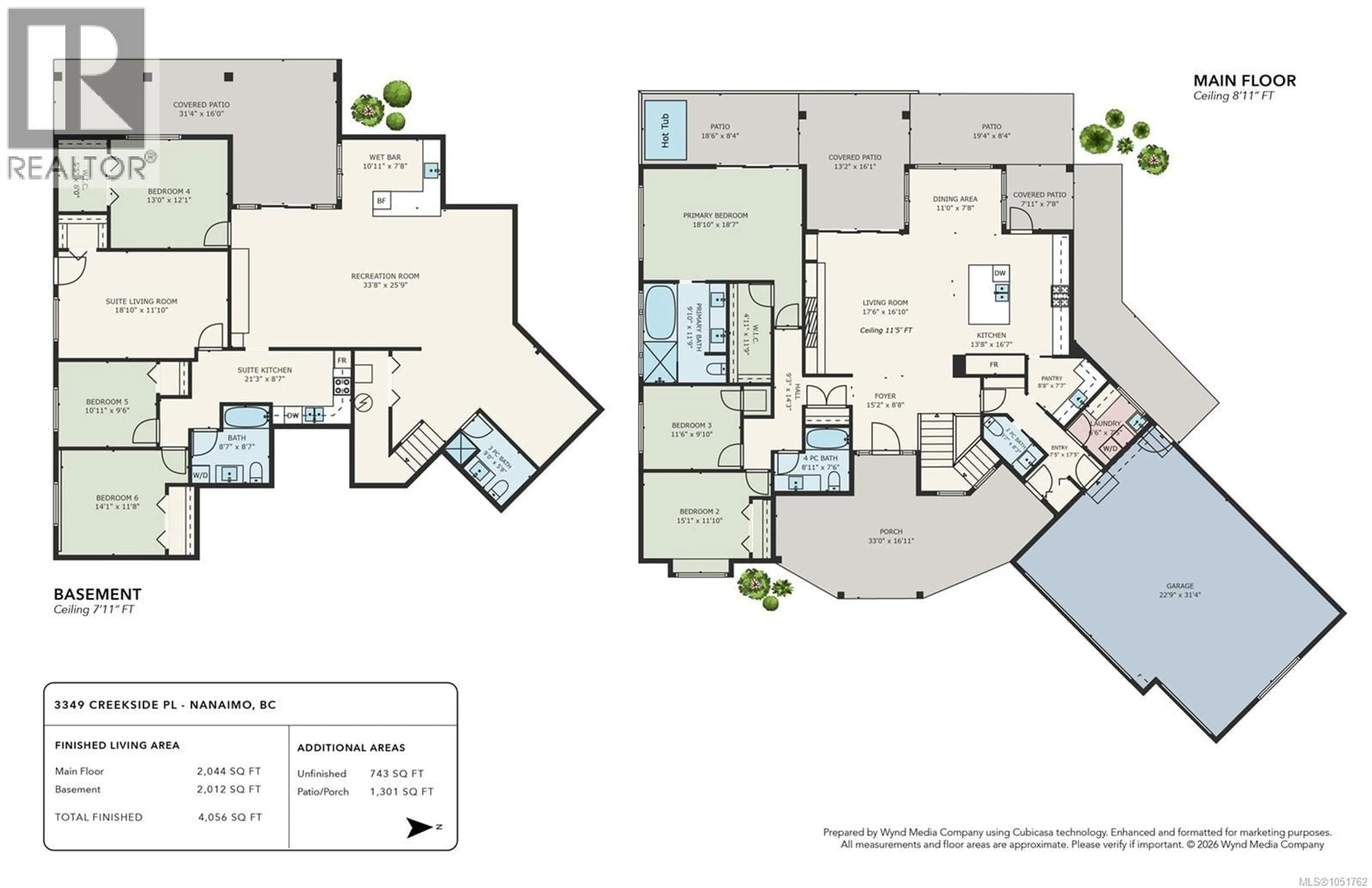 Floor plan for 3349 CREEKSIDE PLACE, Nanaimo British Columbia V9R7C7