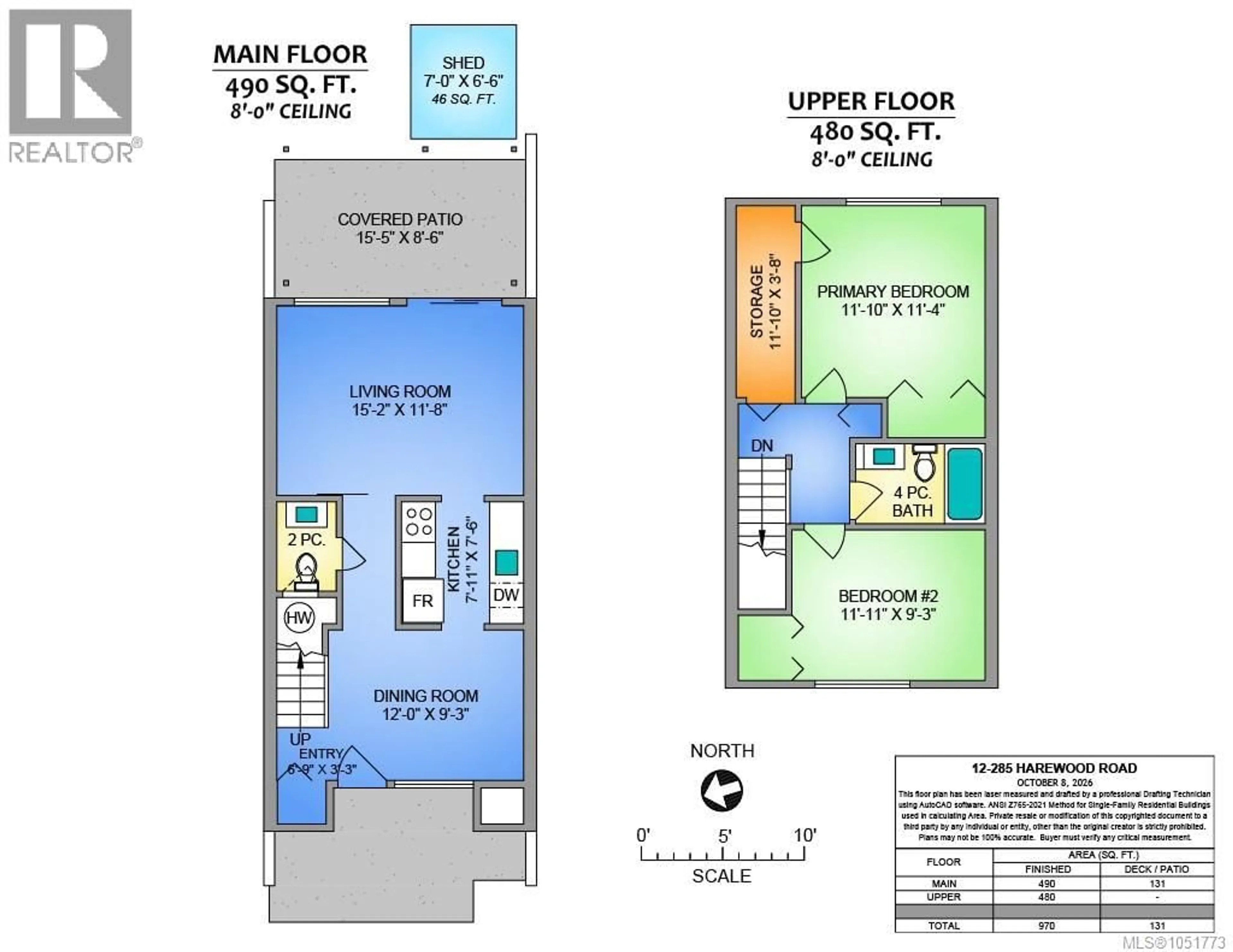 Floor plan for 12 - 285 HAREWOOD ROAD, Nanaimo British Columbia V9R2Z1
