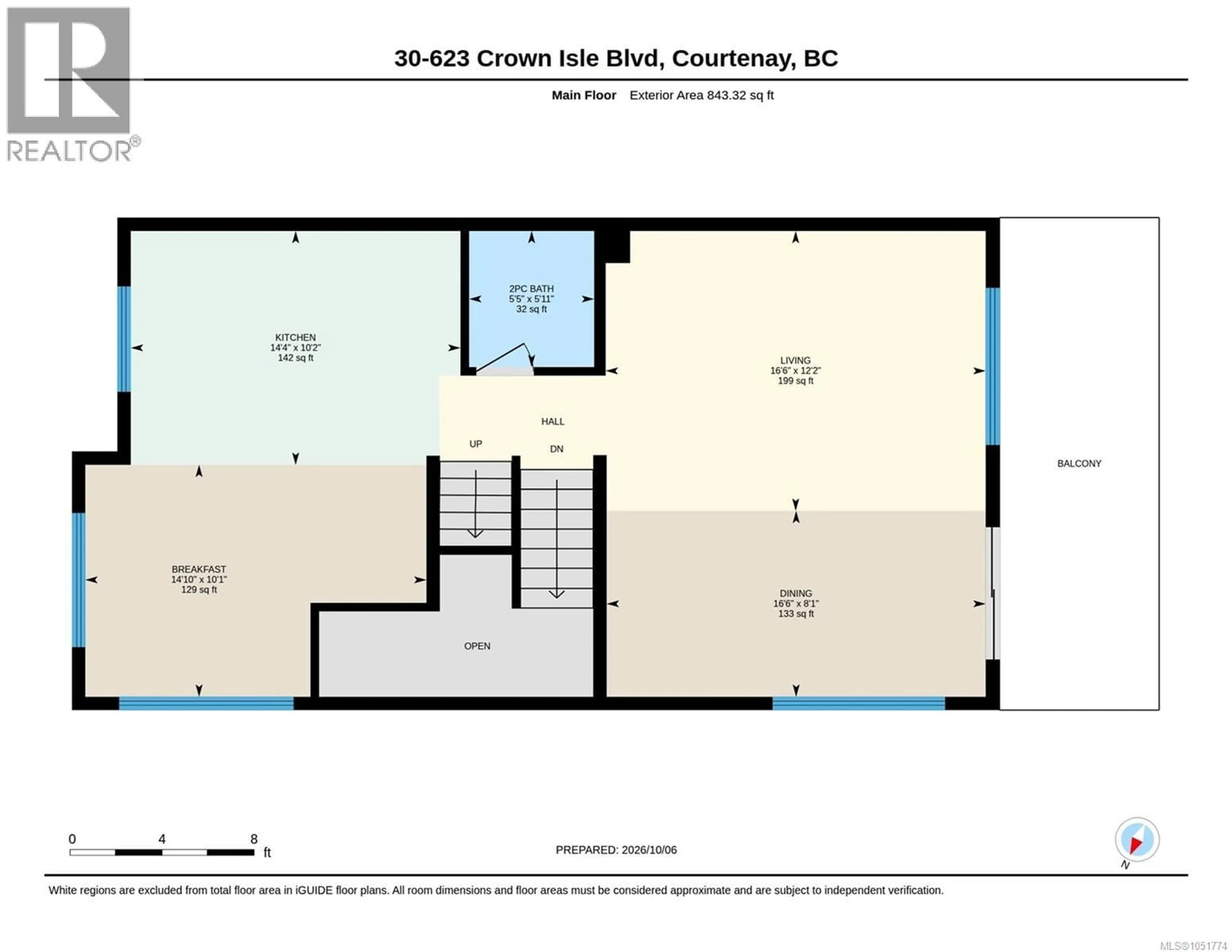 Floor plan for 30 - 623 CROWN ISLE BOULEVARD, Courtenay British Columbia V9N8W8