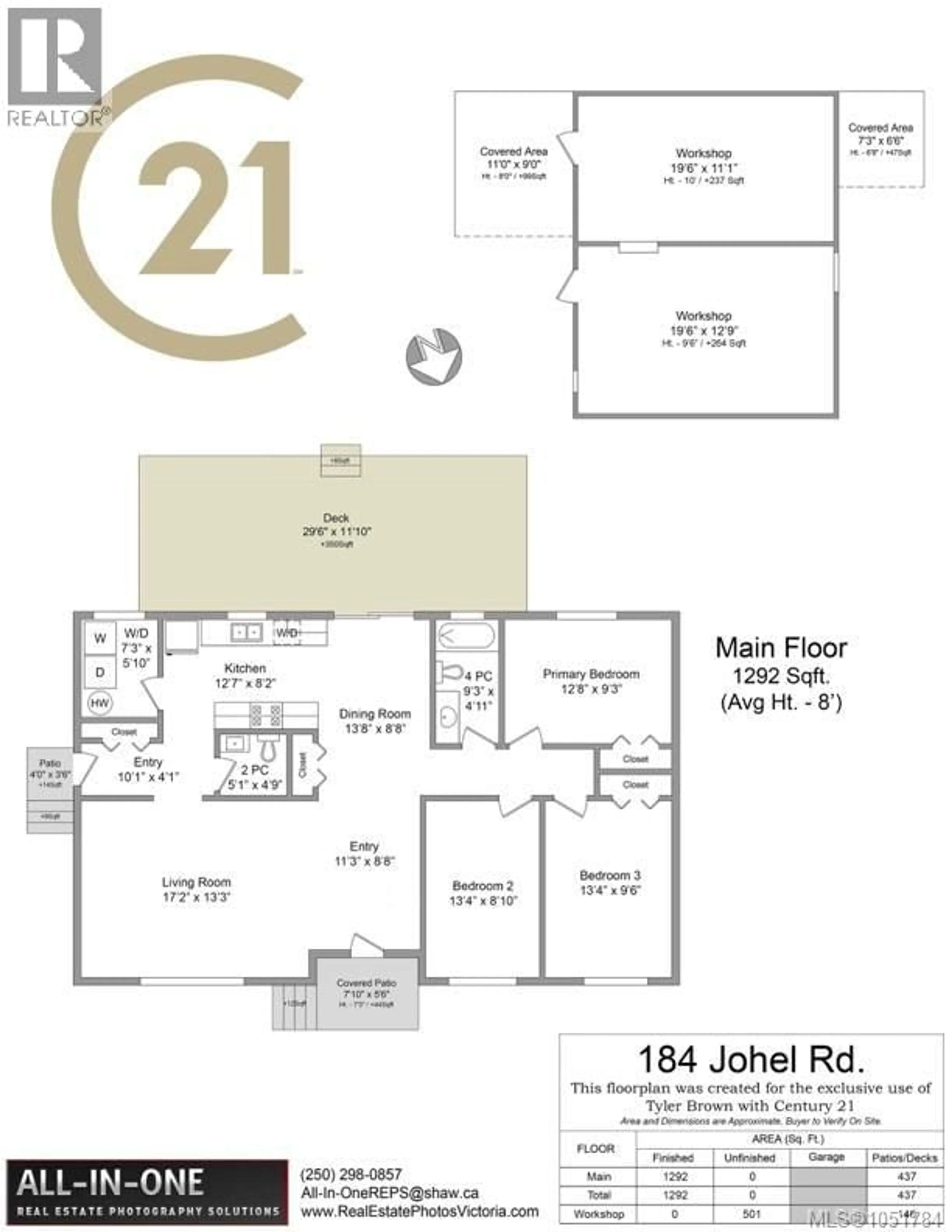 Floor plan for 184 JOHEL ROAD, Lake Cowichan British Columbia V0R2G0