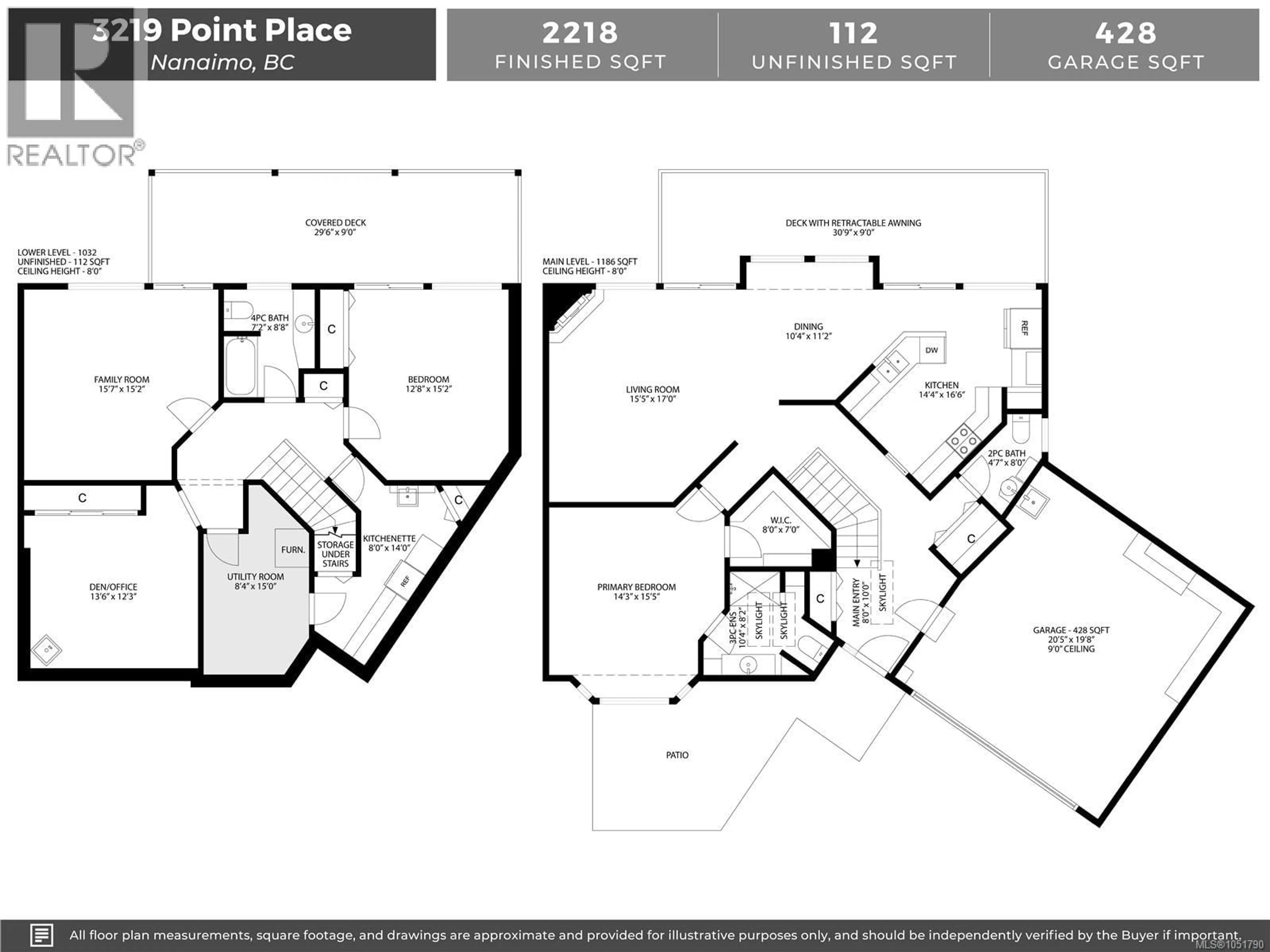Floor plan for 3219 POINT PLACE, Nanaimo British Columbia V9T5V2