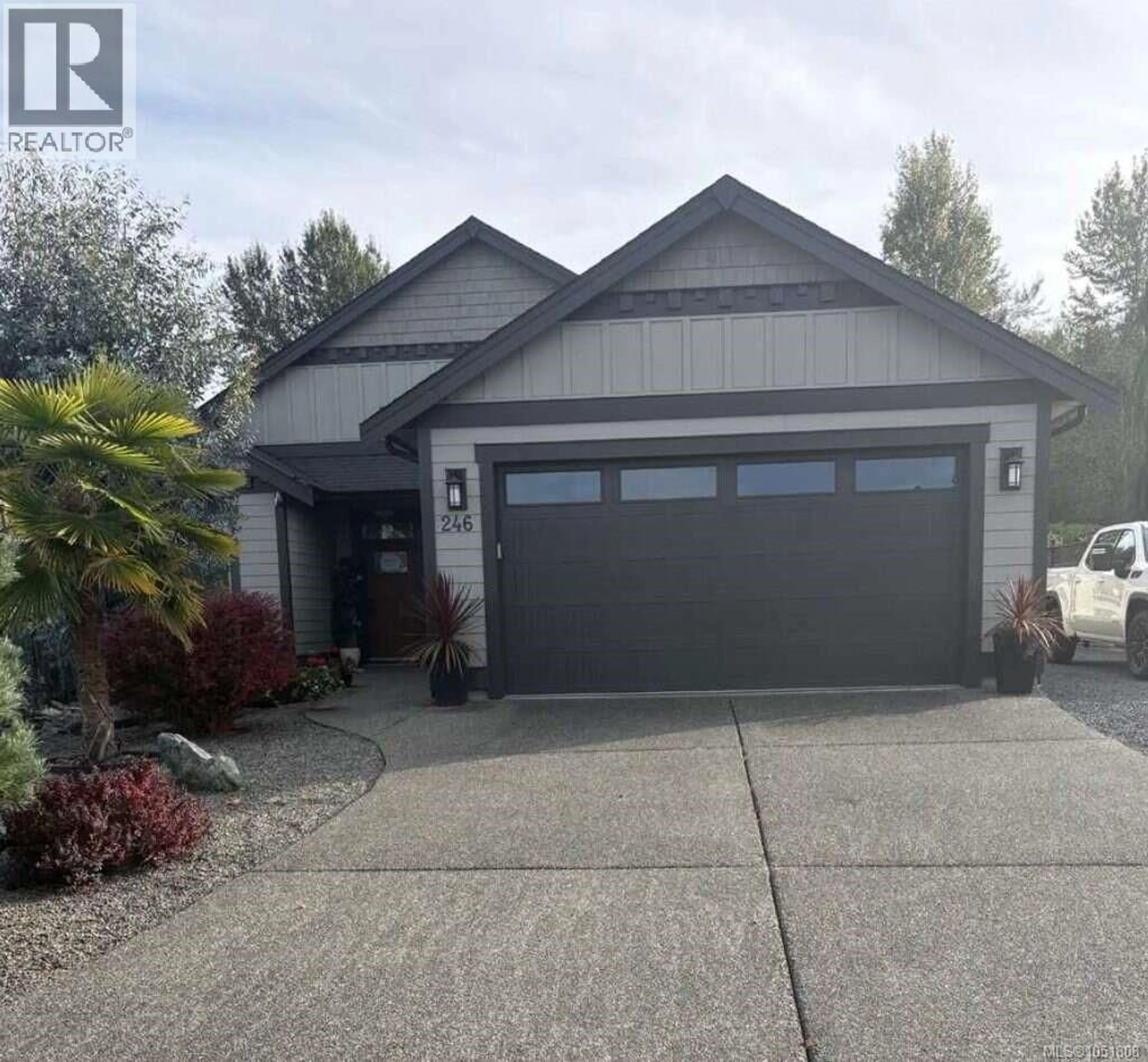 Home with vinyl exterior material, street for 246 LODGEPOLE DRIVE, Parksville British Columbia V9P2Z6