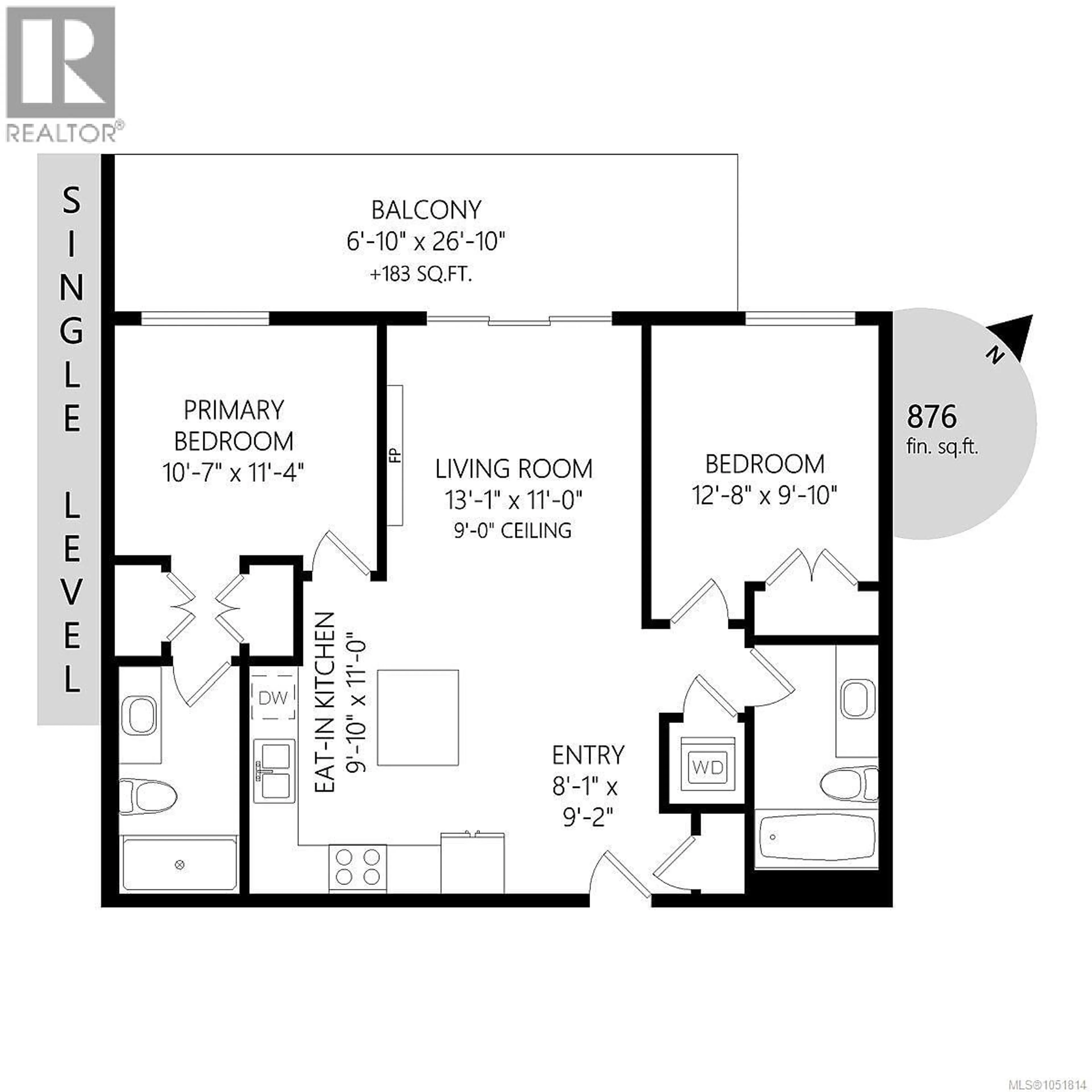 Floor plan for 606 - 967 WHIRLAWAY CRESCENT, Langford British Columbia V9B6W6