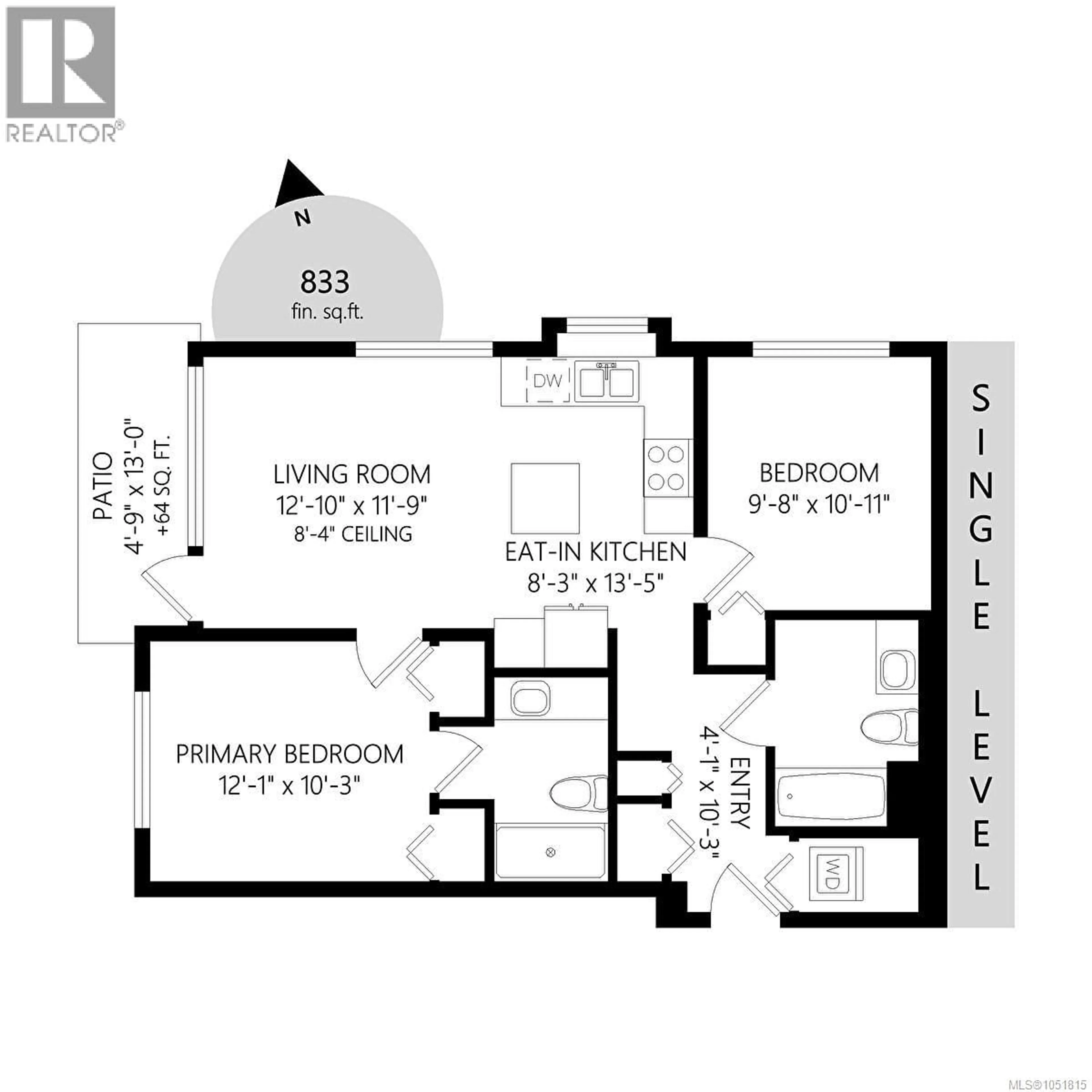 Floor plan for 104 - 1016 INVERNESS ROAD, Saanich British Columbia V8X0B1