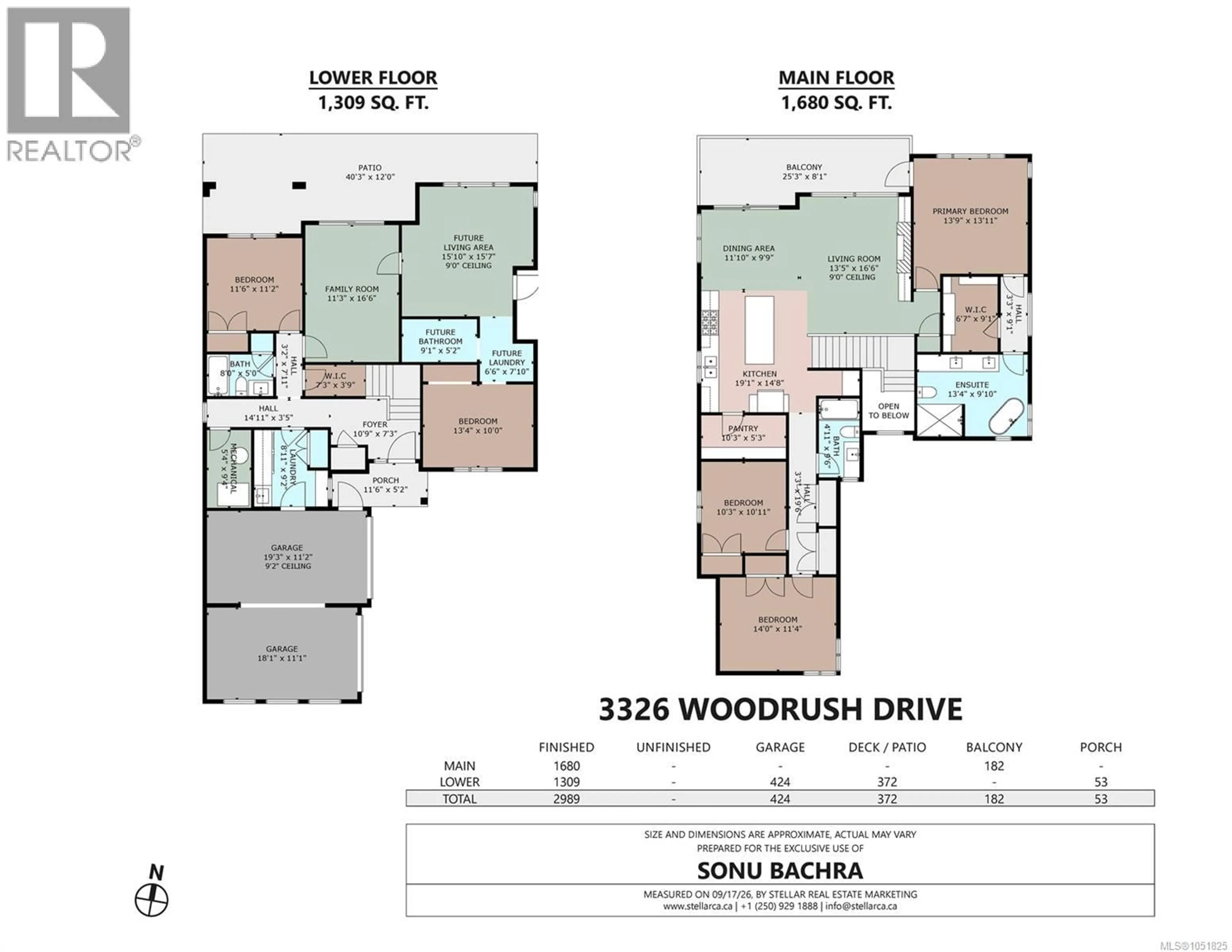 Floor plan for 3326 WOODRUSH DRIVE, Duncan British Columbia V9L0H5