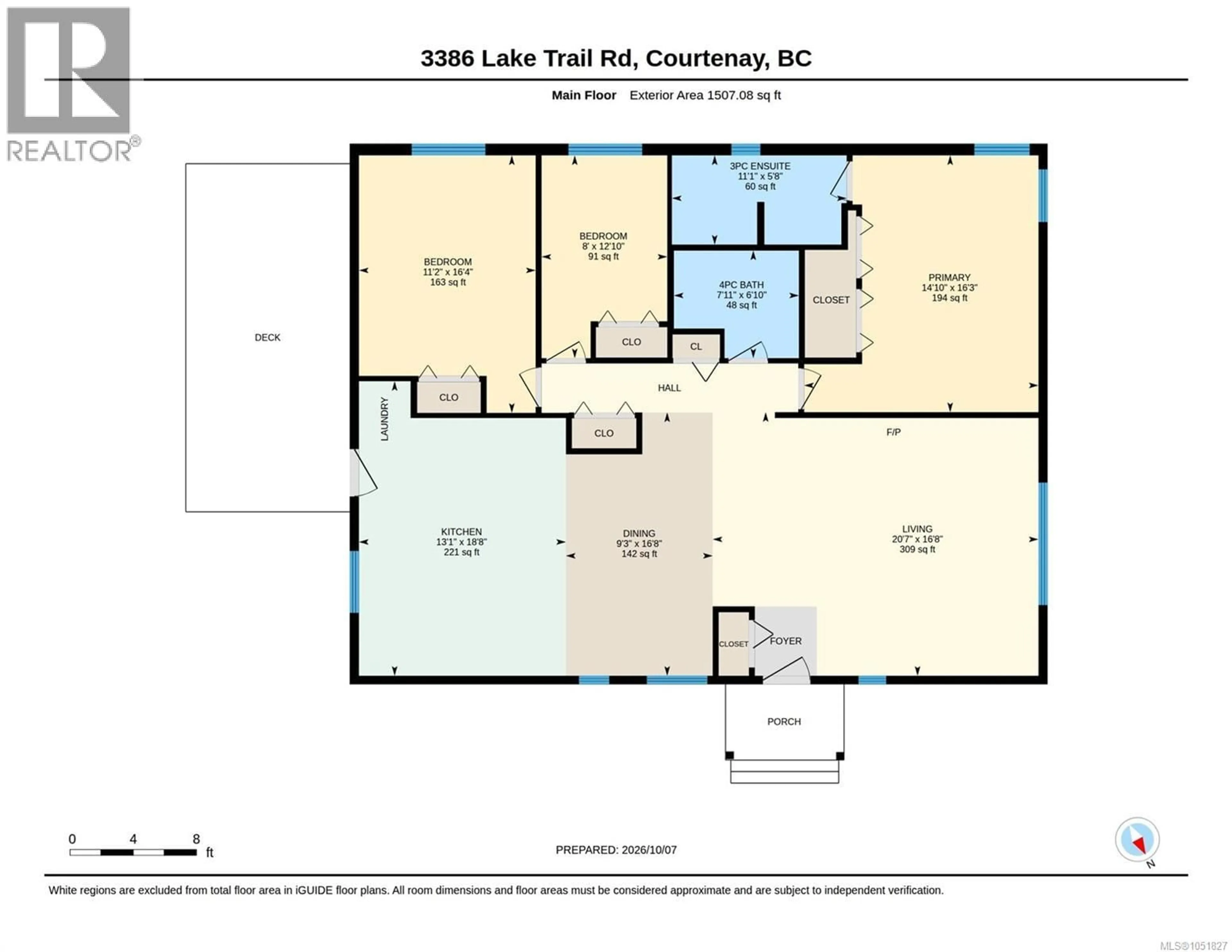 Floor plan for 3386 LAKE TRAIL ROAD, Courtenay British Columbia V9N9M2