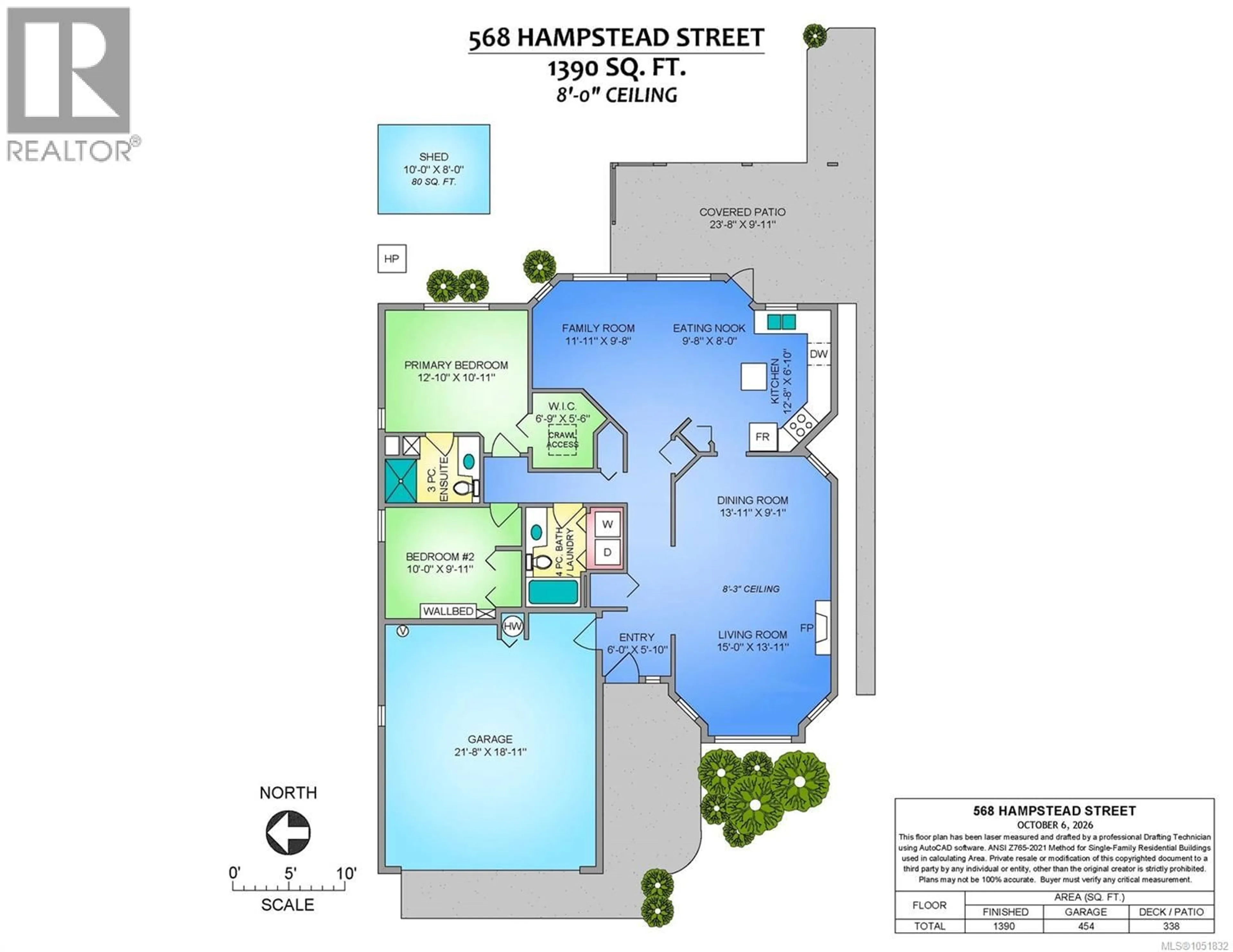 Floor plan for 568 HAMPSTEAD STREET, Parksville British Columbia V9P2T7
