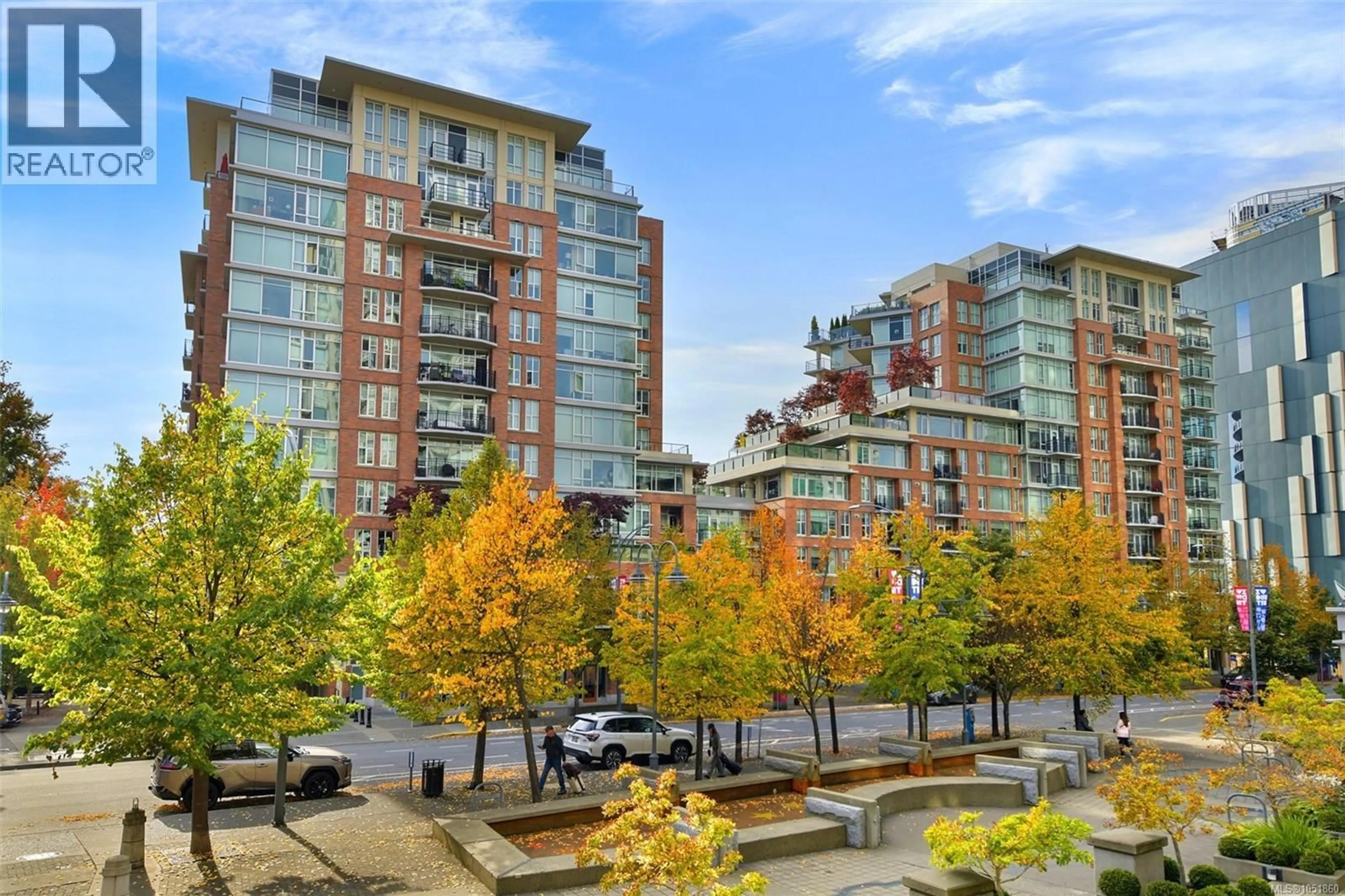 Patio, city buildings view from balcony for N305 - 737 HUMBOLDT STREET, Victoria British Columbia V8W1B1