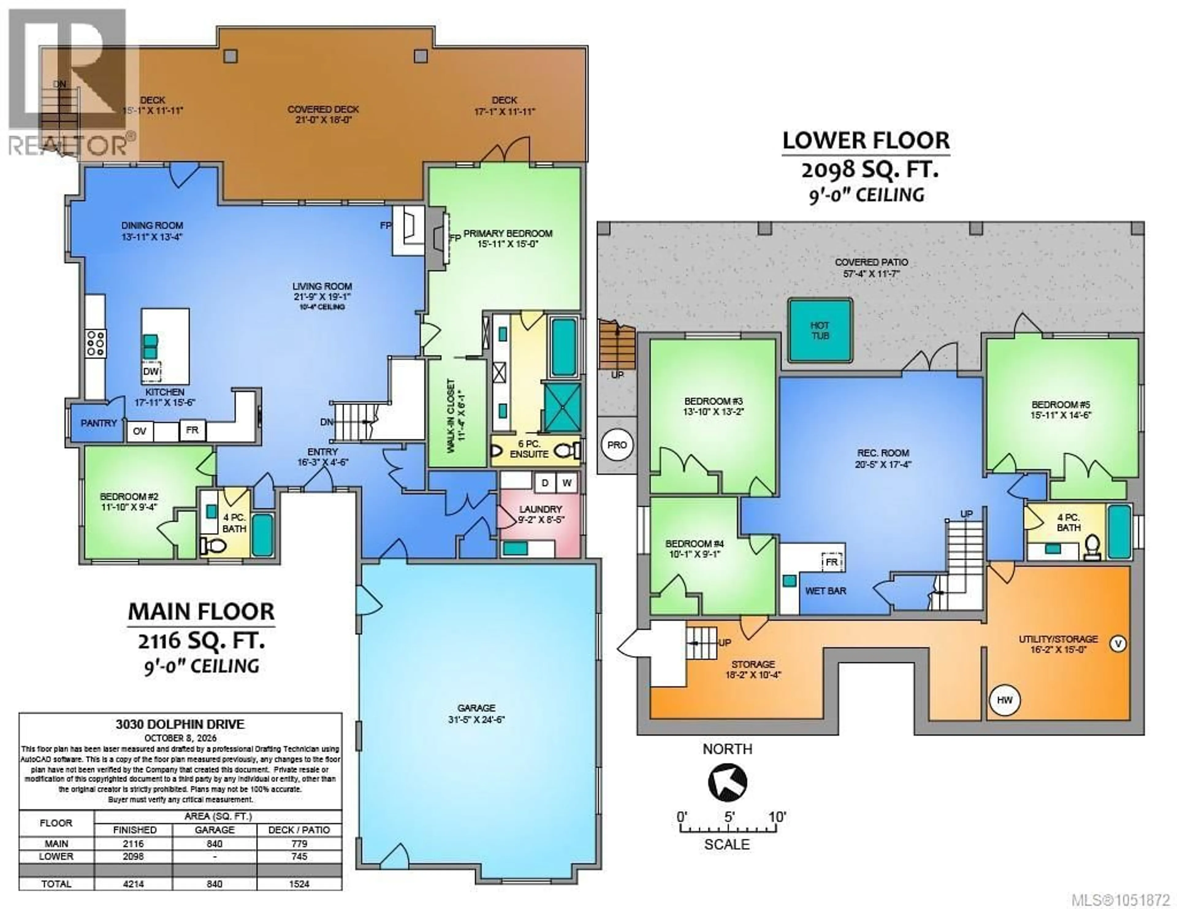 Floor plan for 3030 DOLPHIN DRIVE, Nanoose Bay British Columbia V9P9J3