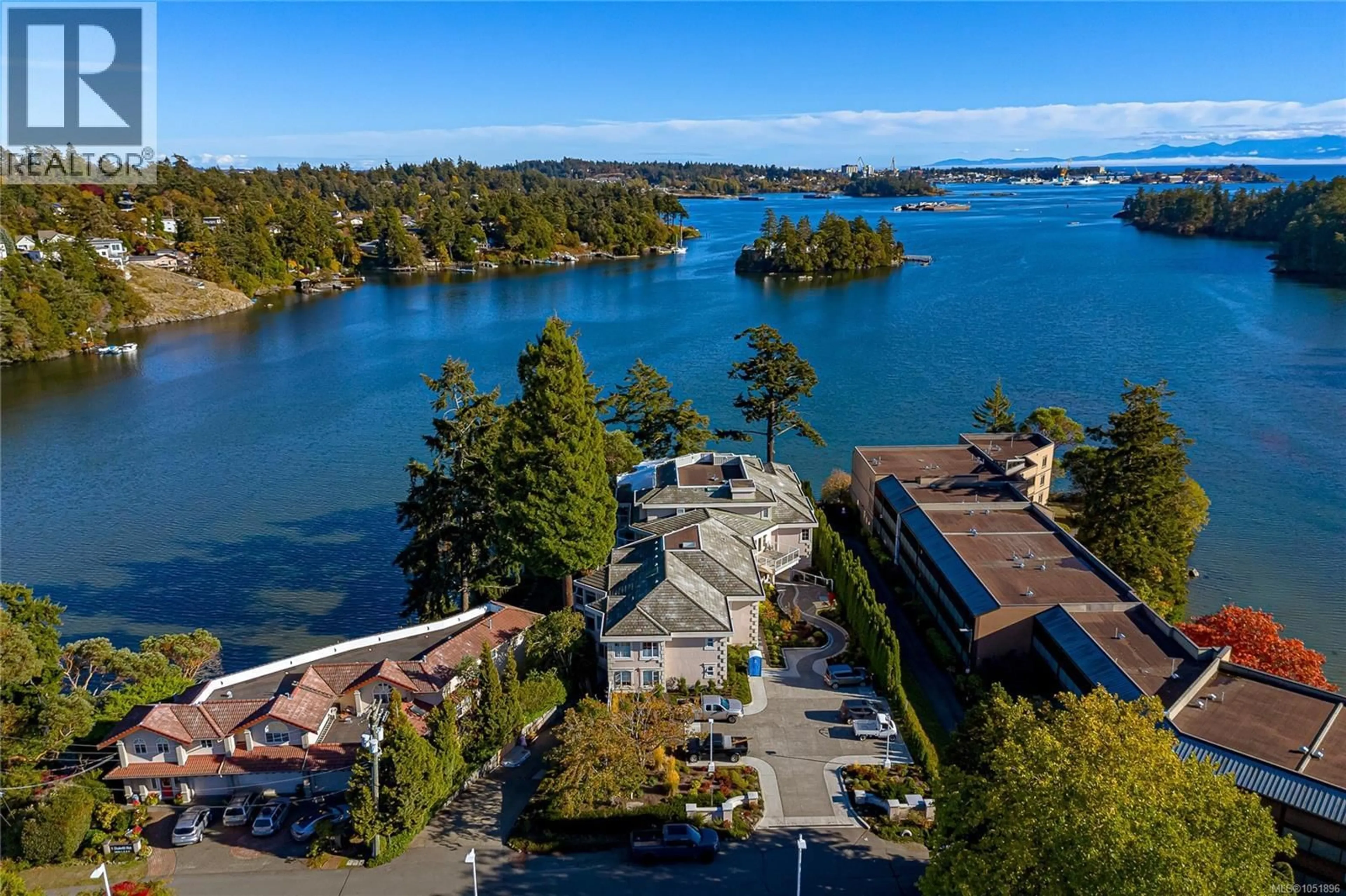 A pic from outside/outdoor area/front of a property/back of a property/a pic from drone, water/lake/river/ocean view for 103 - 1 BUDDY ROAD, View Royal British Columbia V9B1V6