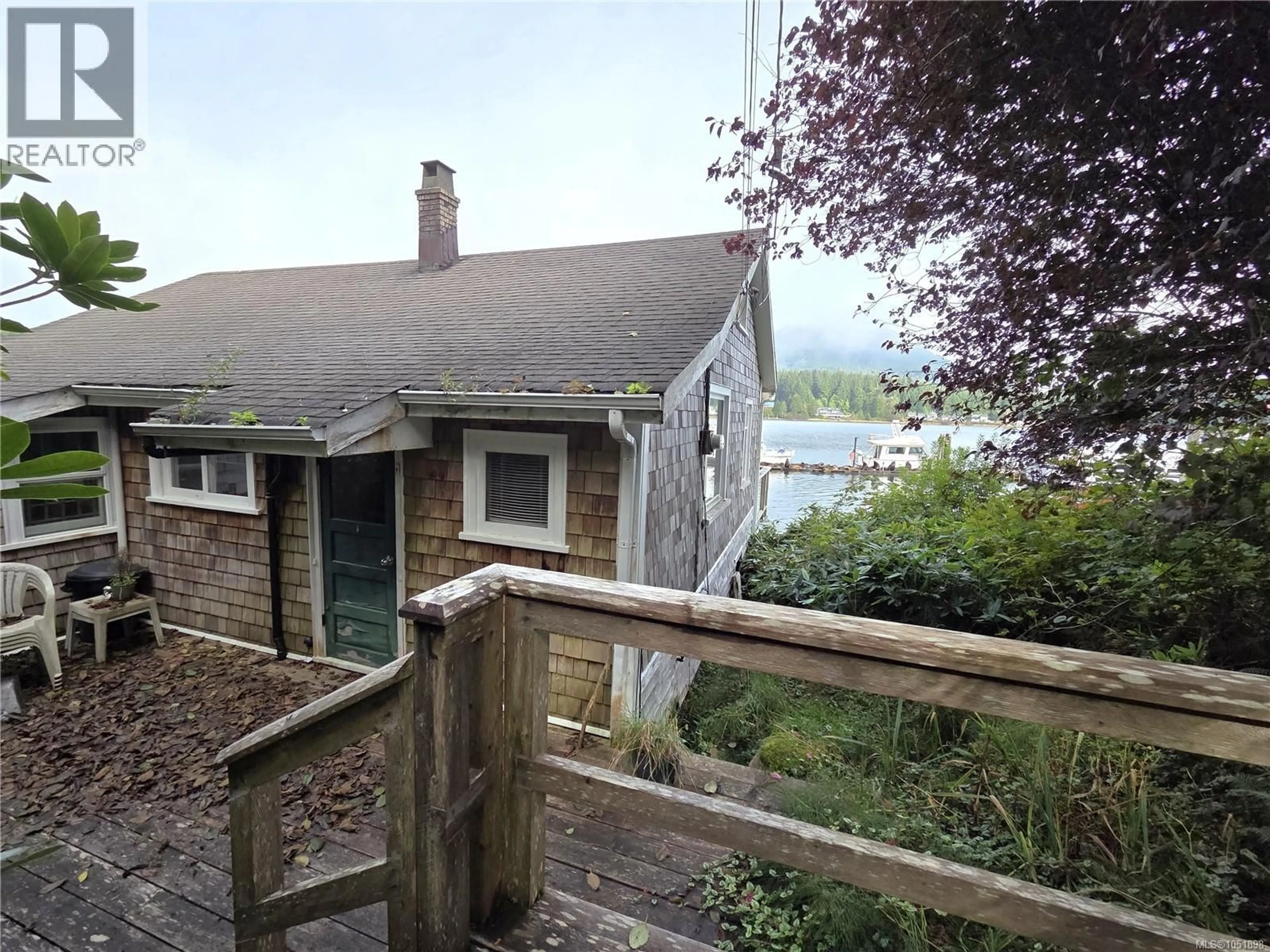 A pic from outside/outdoor area/front of a property/back of a property/a pic from drone, water/lake/river/ocean view for 1460 IMPERIAL LANE, Ucluelet British Columbia V0R3A0