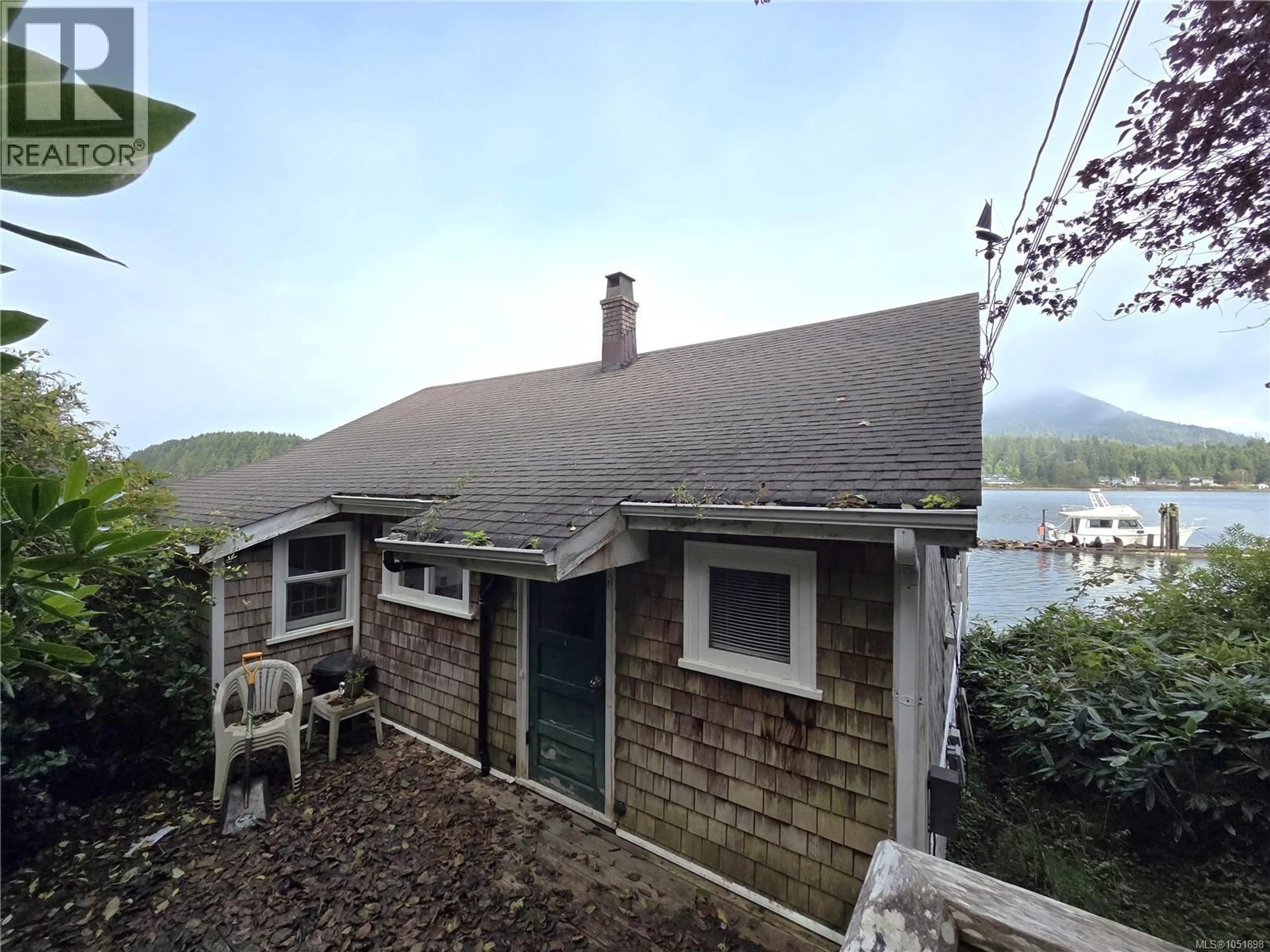 A pic from outside/outdoor area/front of a property/back of a property/a pic from drone, water/lake/river/ocean view for 1460 IMPERIAL LANE, Ucluelet British Columbia V0R3A0