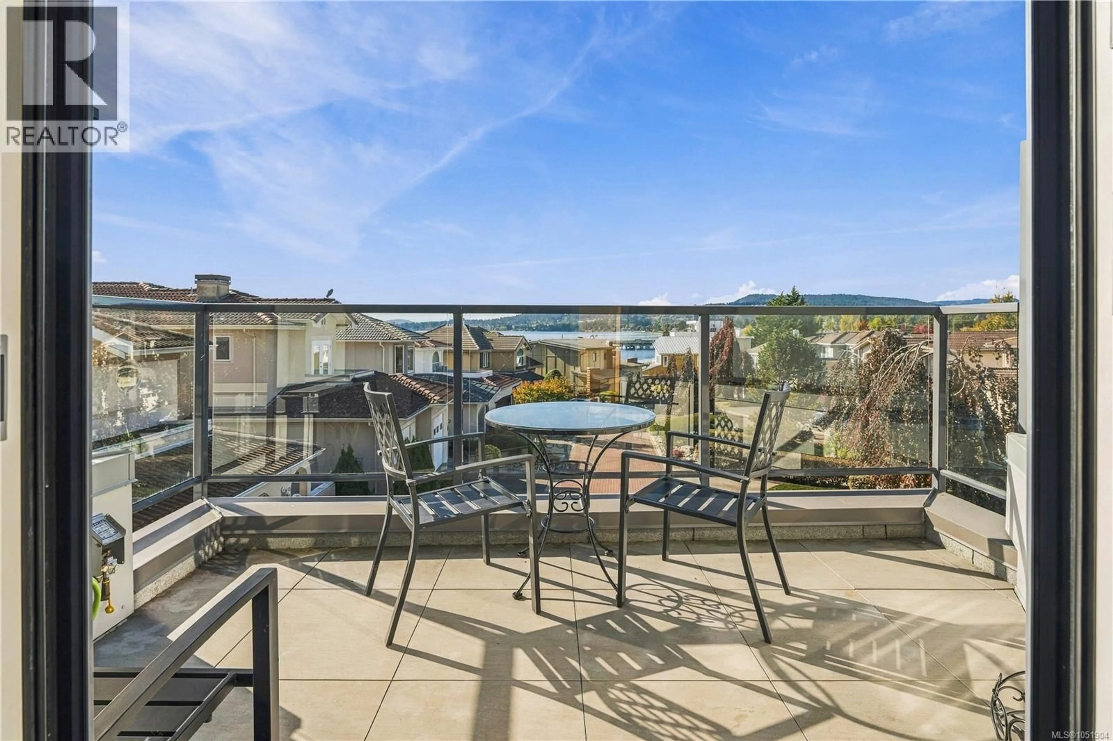 Balcony in the apartment, water/lake/river/ocean view for 6 - 9667A FIRST STREET, Sidney British Columbia V8L3C8