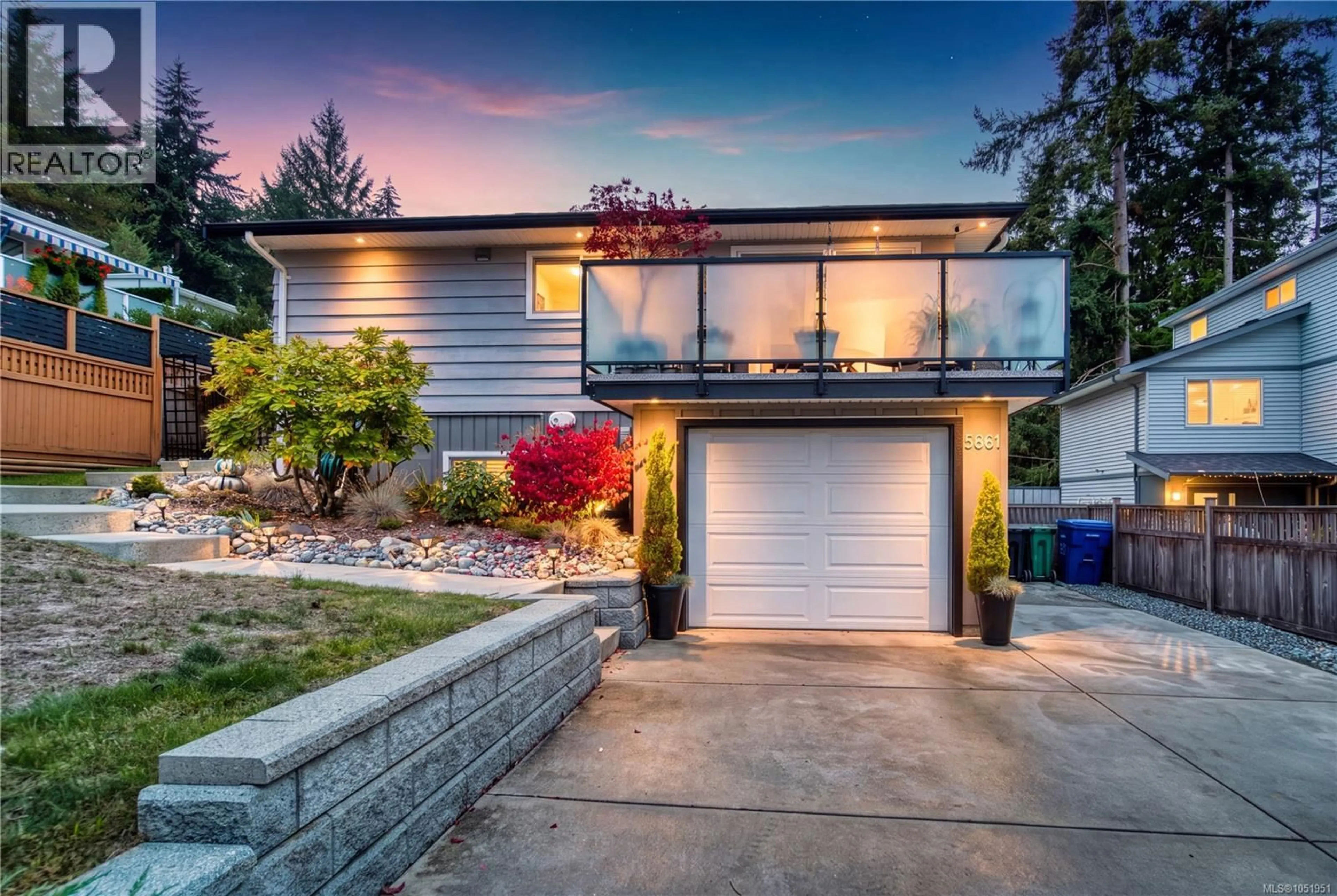 Home with vinyl exterior material, street for 5861 EMIL PLACE, Nanaimo British Columbia V9T5N3