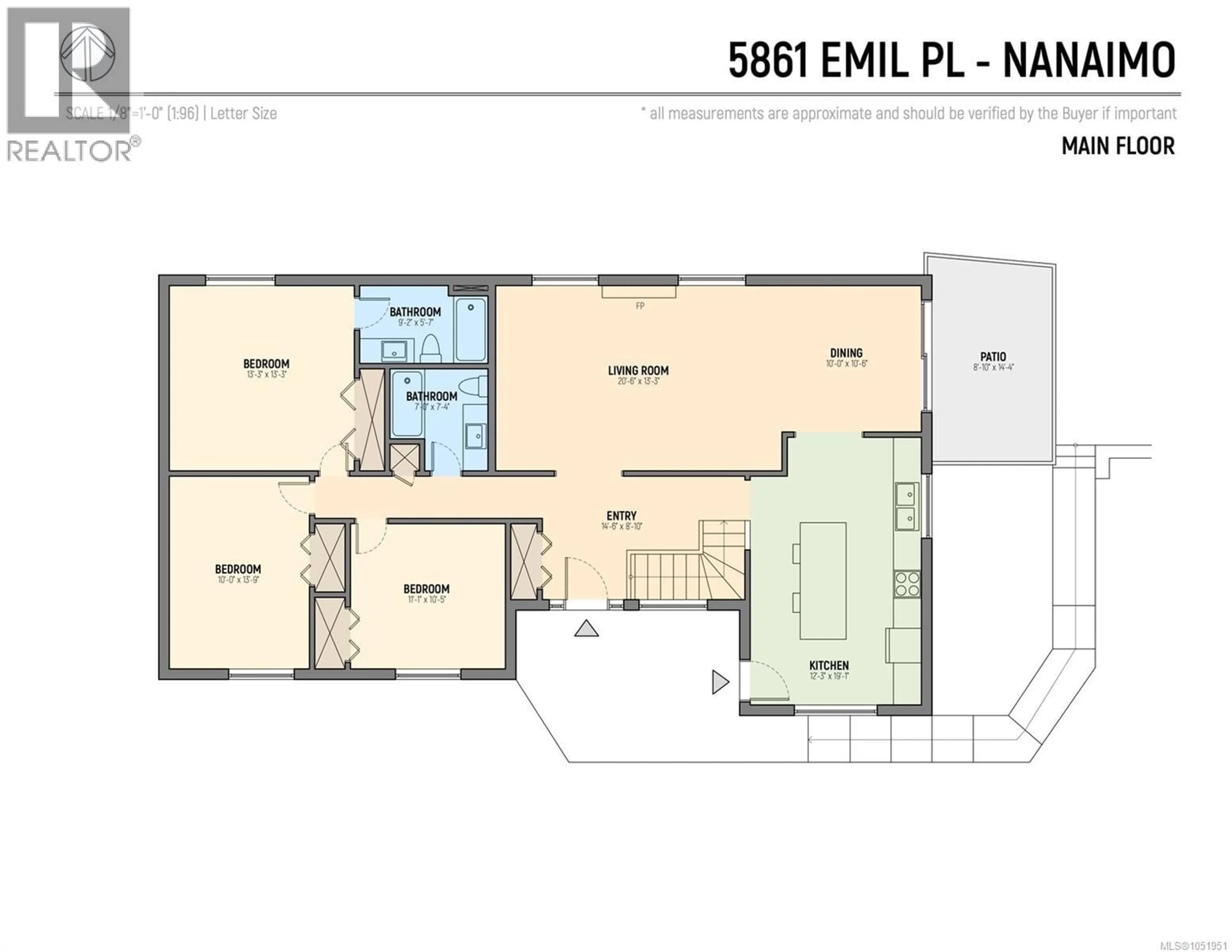 Floor plan for 5861 EMIL PLACE, Nanaimo British Columbia V9T5N3