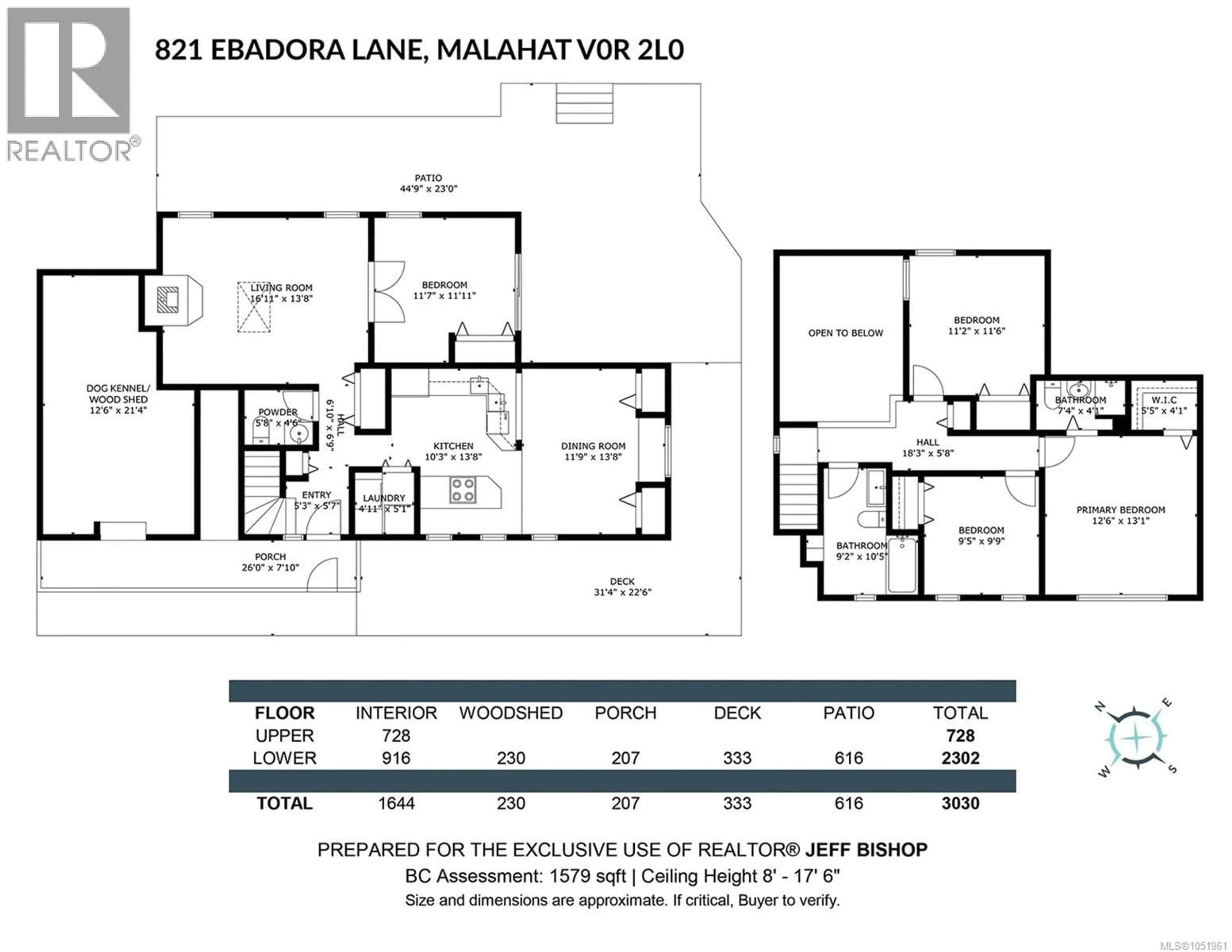 Floor plan for 821 EBADORA LANE, Malahat British Columbia V0R2L0