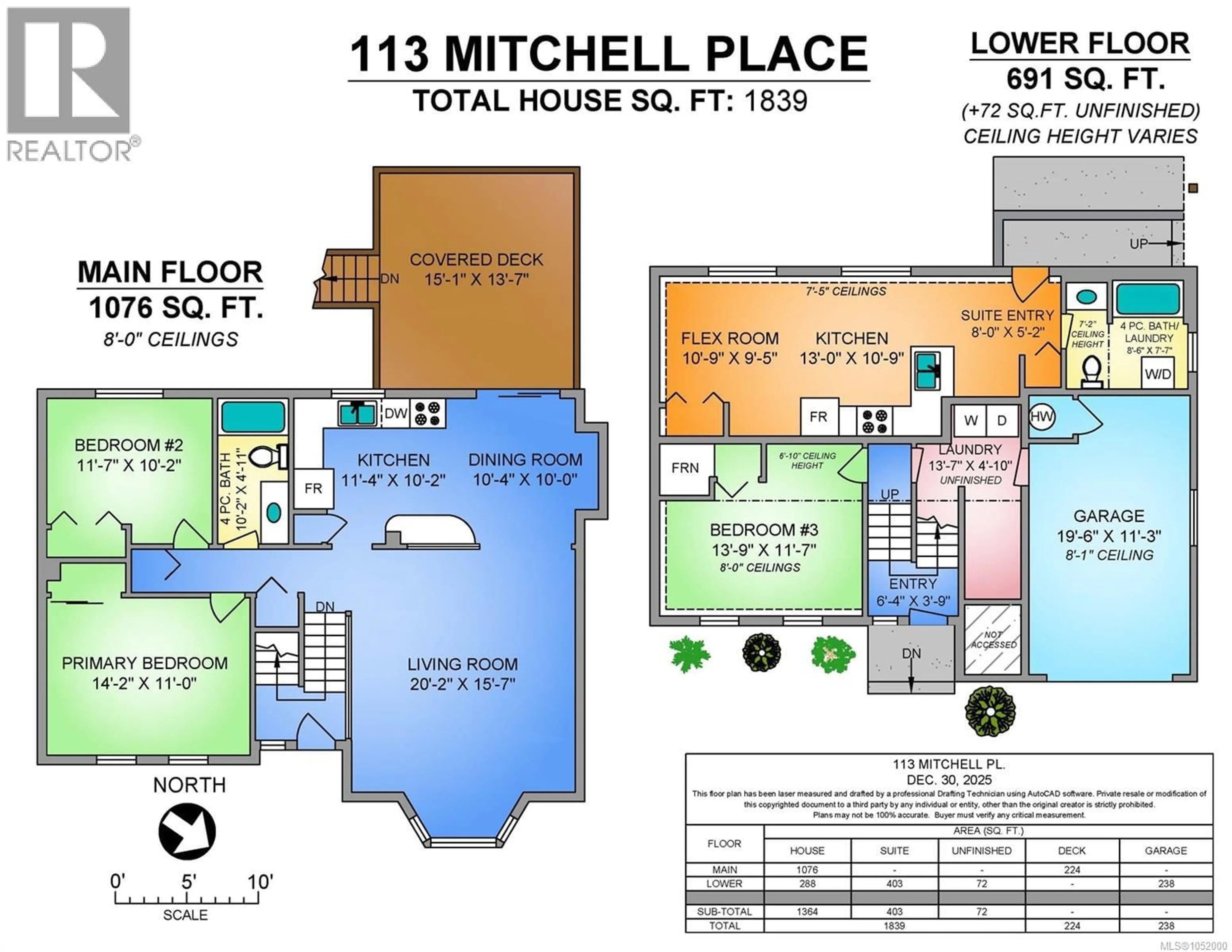 Floor plan for 113 MITCHELL PLACE, Courtenay British Columbia V9N8P3