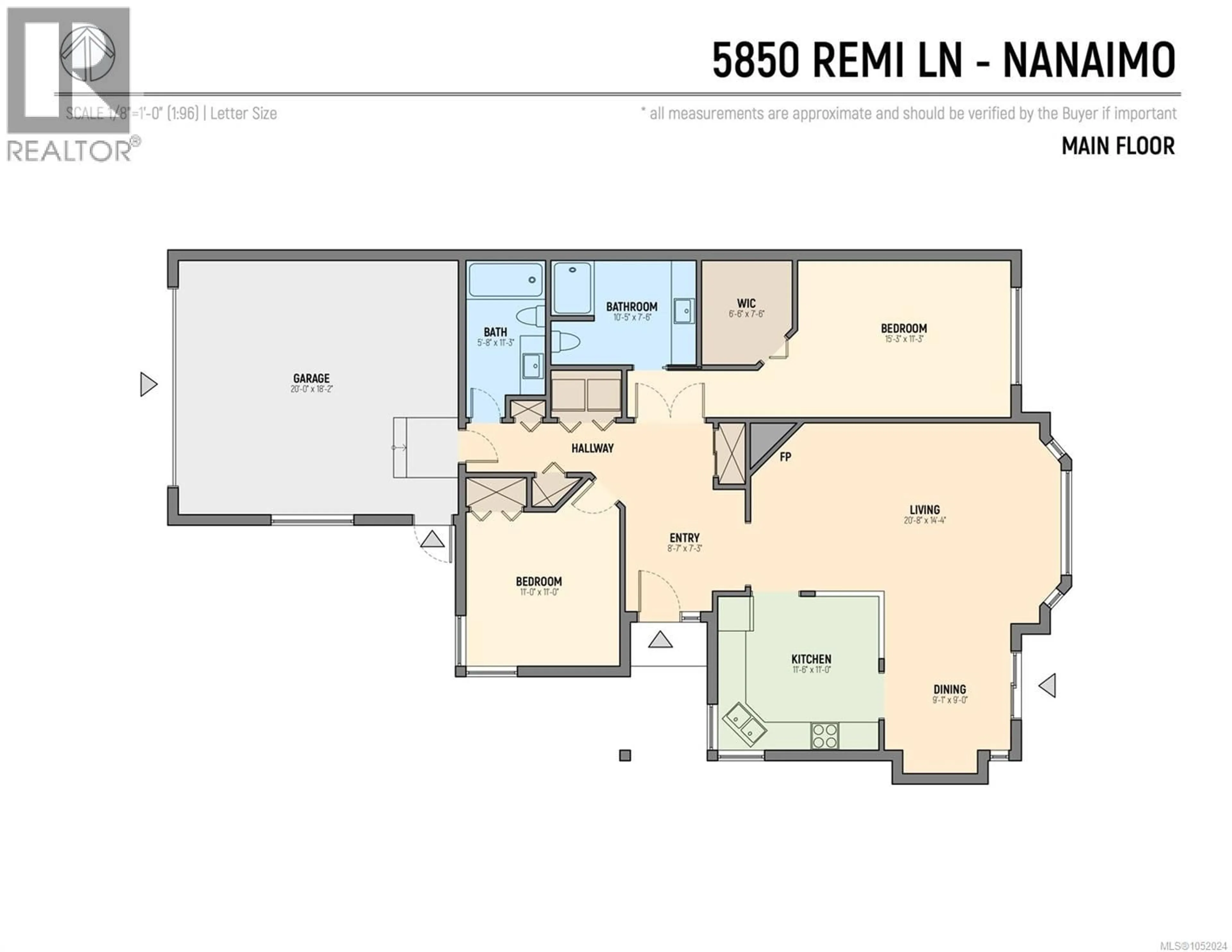 Floor plan for 5850 REMI LANE, Nanaimo British Columbia V9T6B9
