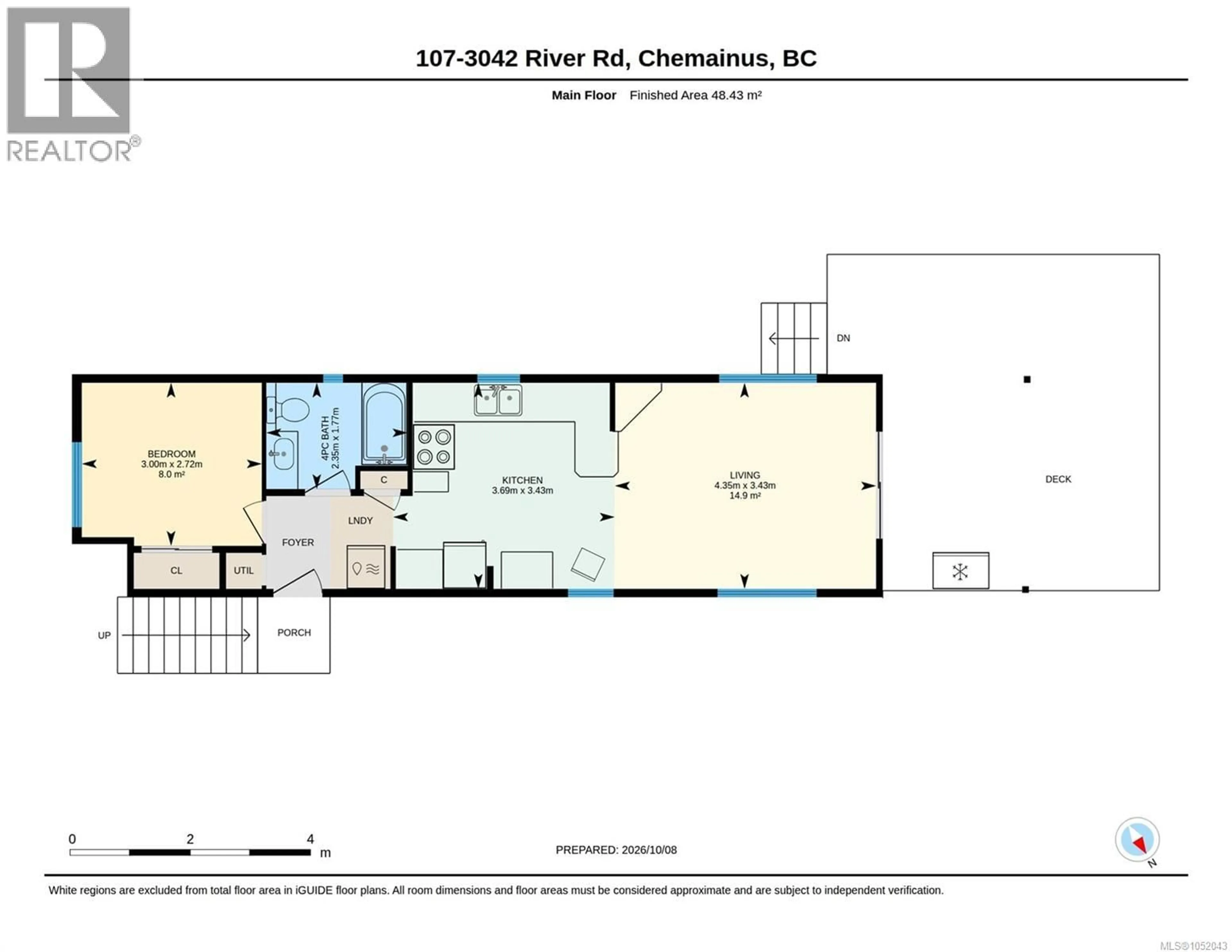 Floor plan for 107 - 3042 RIVER ROAD, Chemainus British Columbia V0R1K3
