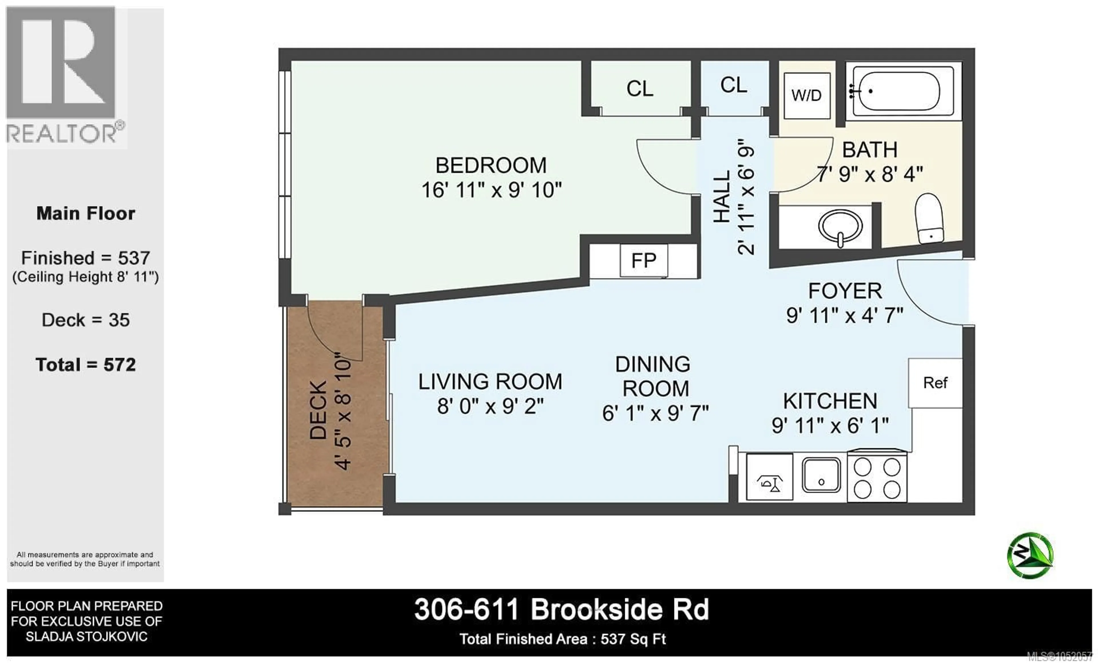 Floor plan for 306 - 611 BROOKSIDE ROAD, Colwood British Columbia V9C0C3