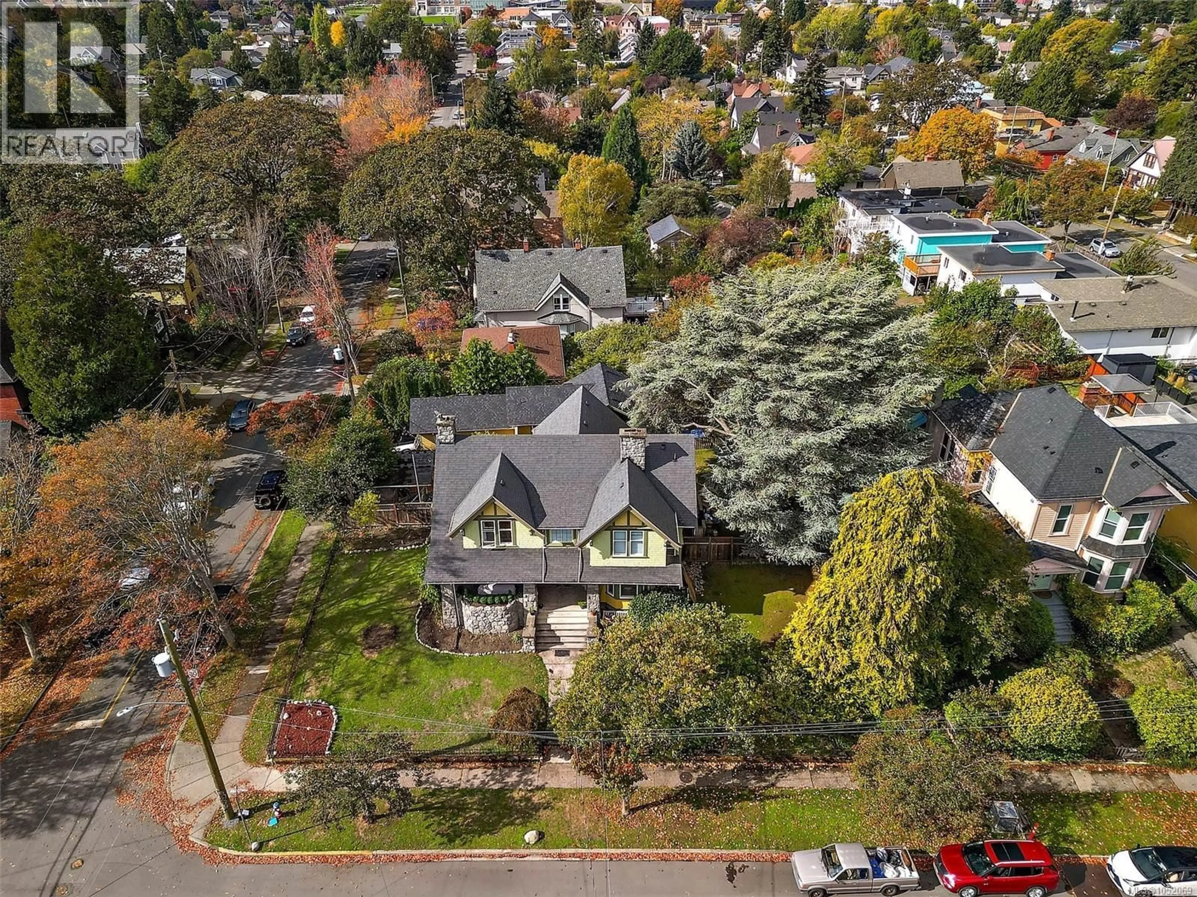 A pic from outside/outdoor area/front of a property/back of a property/a pic from drone, street for 1900 BELMONT AVENUE, Victoria British Columbia V9R3Z4