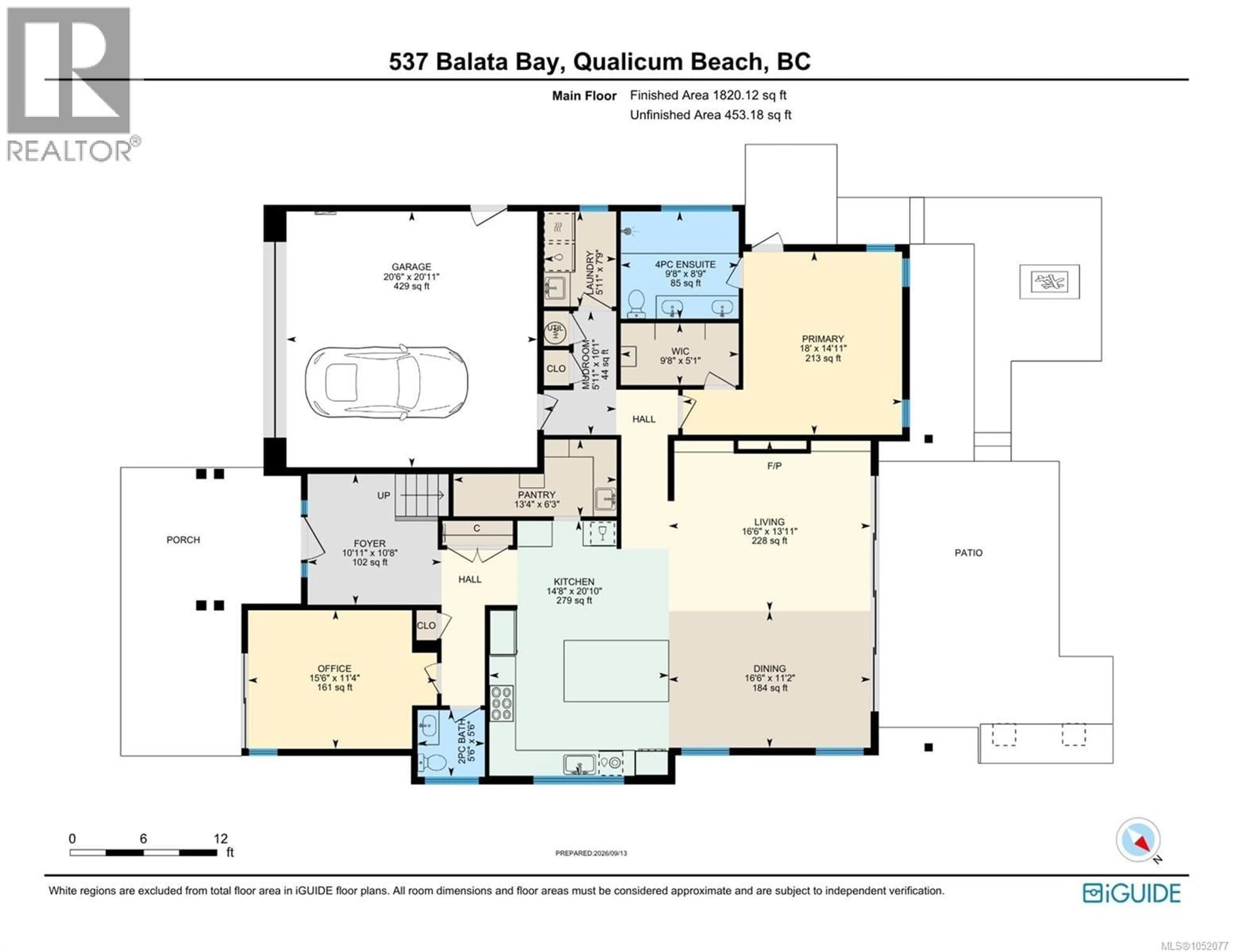 Floor plan for 537 BALATA BAY DRIVE, Qualicum Beach British Columbia V9K0B9
