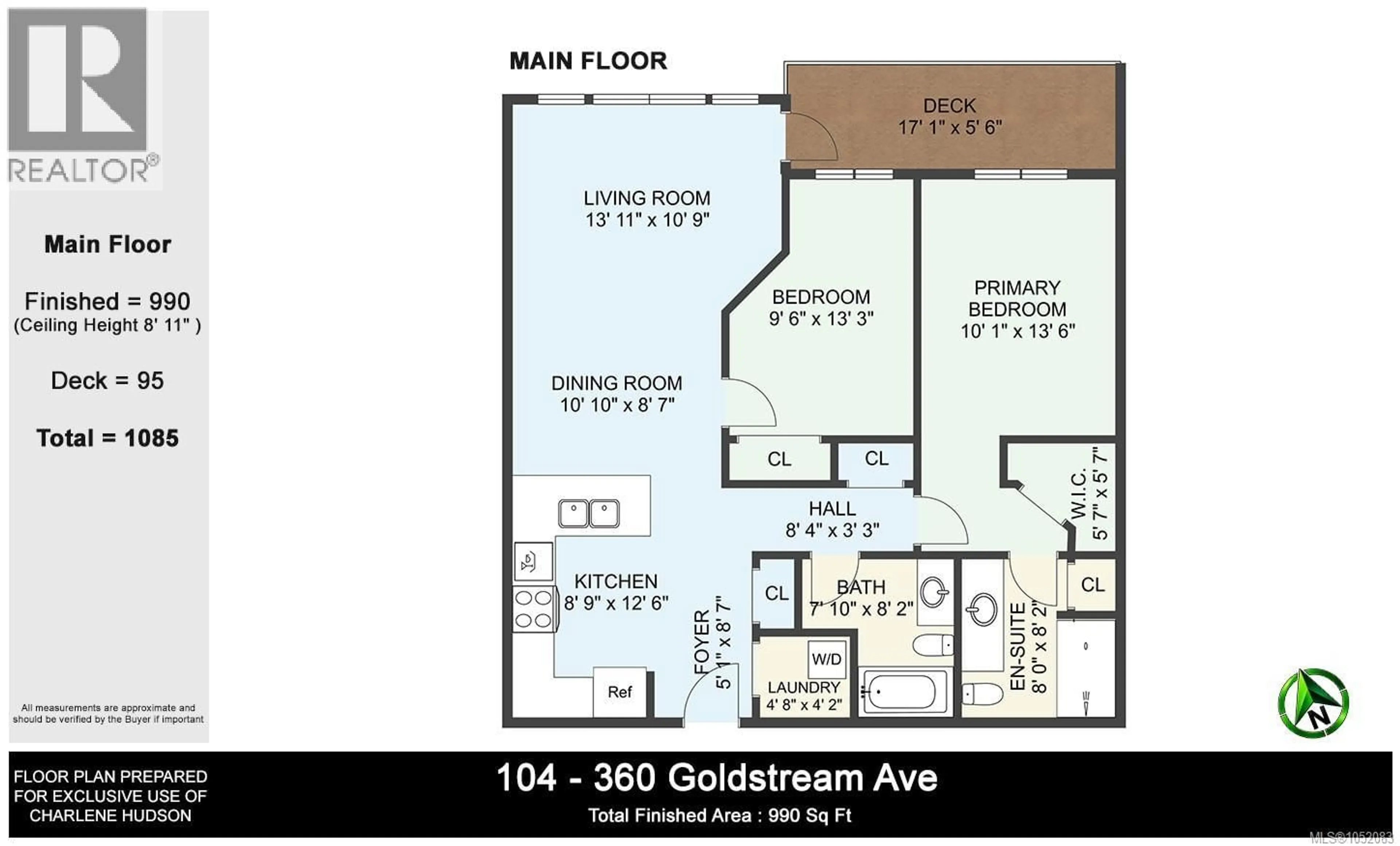 Floor plan for 104 - 360 GOLDSTREAM AVENUE, Colwood British Columbia V9B2W3