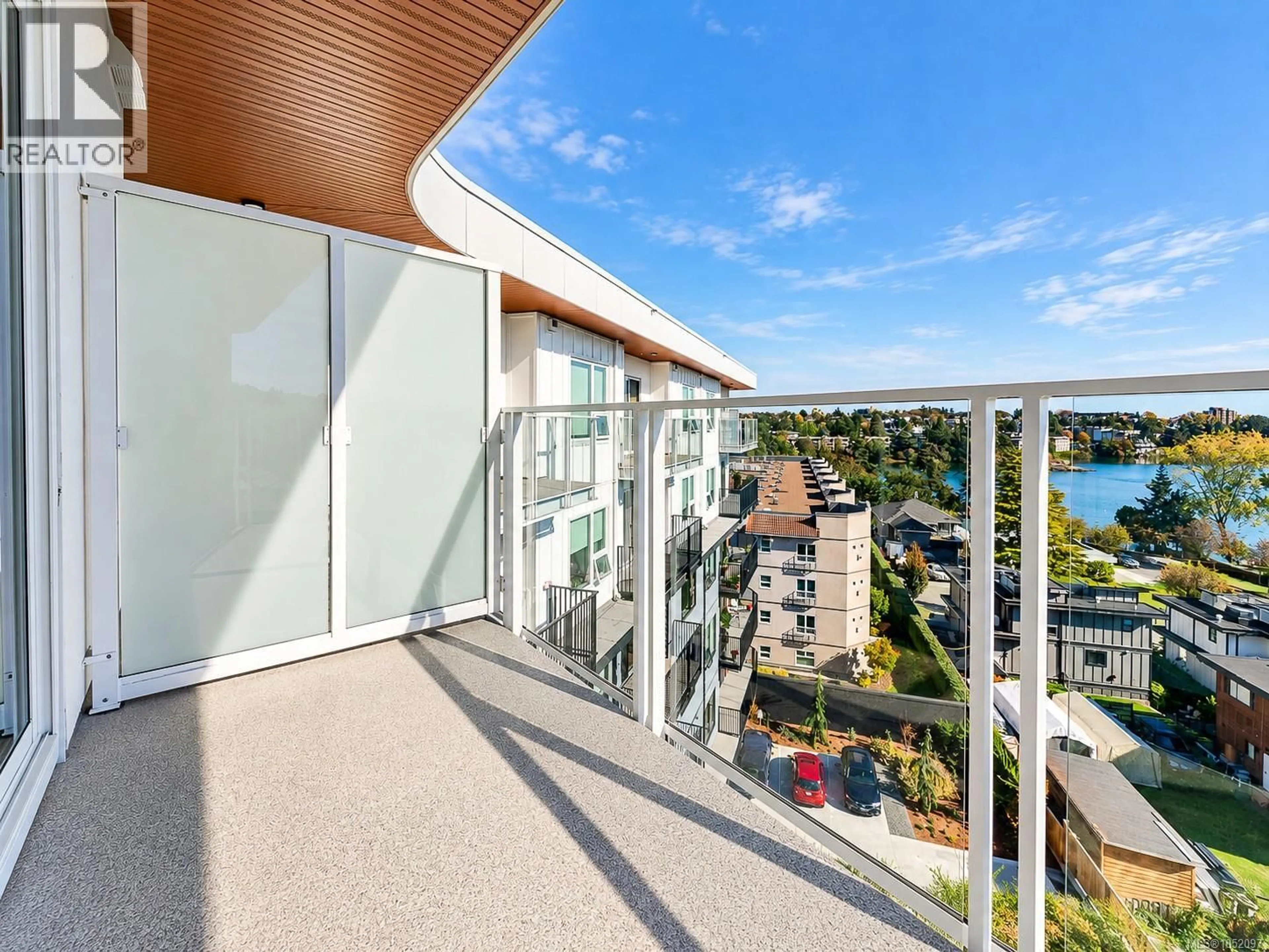 Balcony in the apartment, water/lake/river/ocean view for 609 - 1075 TILLICUM ROAD, Esquimalt British Columbia V9A2A4