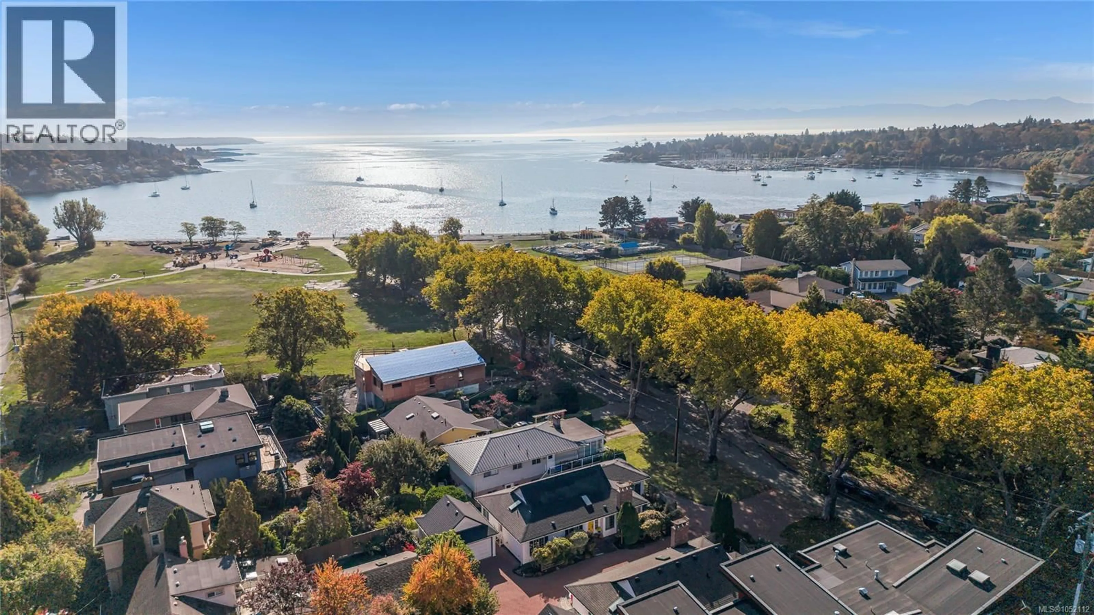 A pic from outside/outdoor area/front of a property/back of a property/a pic from drone, water/lake/river/ocean view for 2594 SINCLAIR ROAD, Saanich British Columbia V8N1B9
