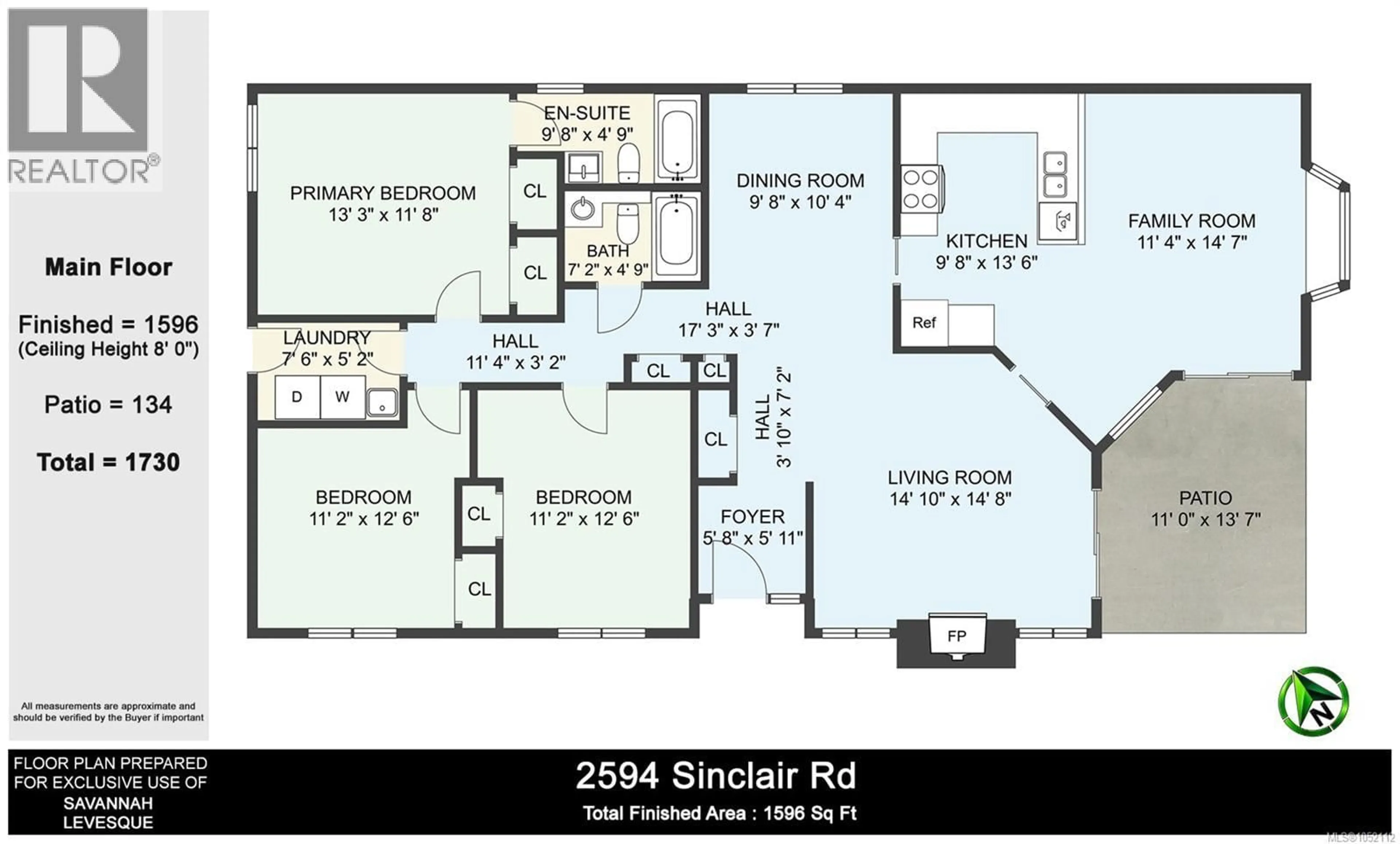 Floor plan for 2594 SINCLAIR ROAD, Saanich British Columbia V8N1B9