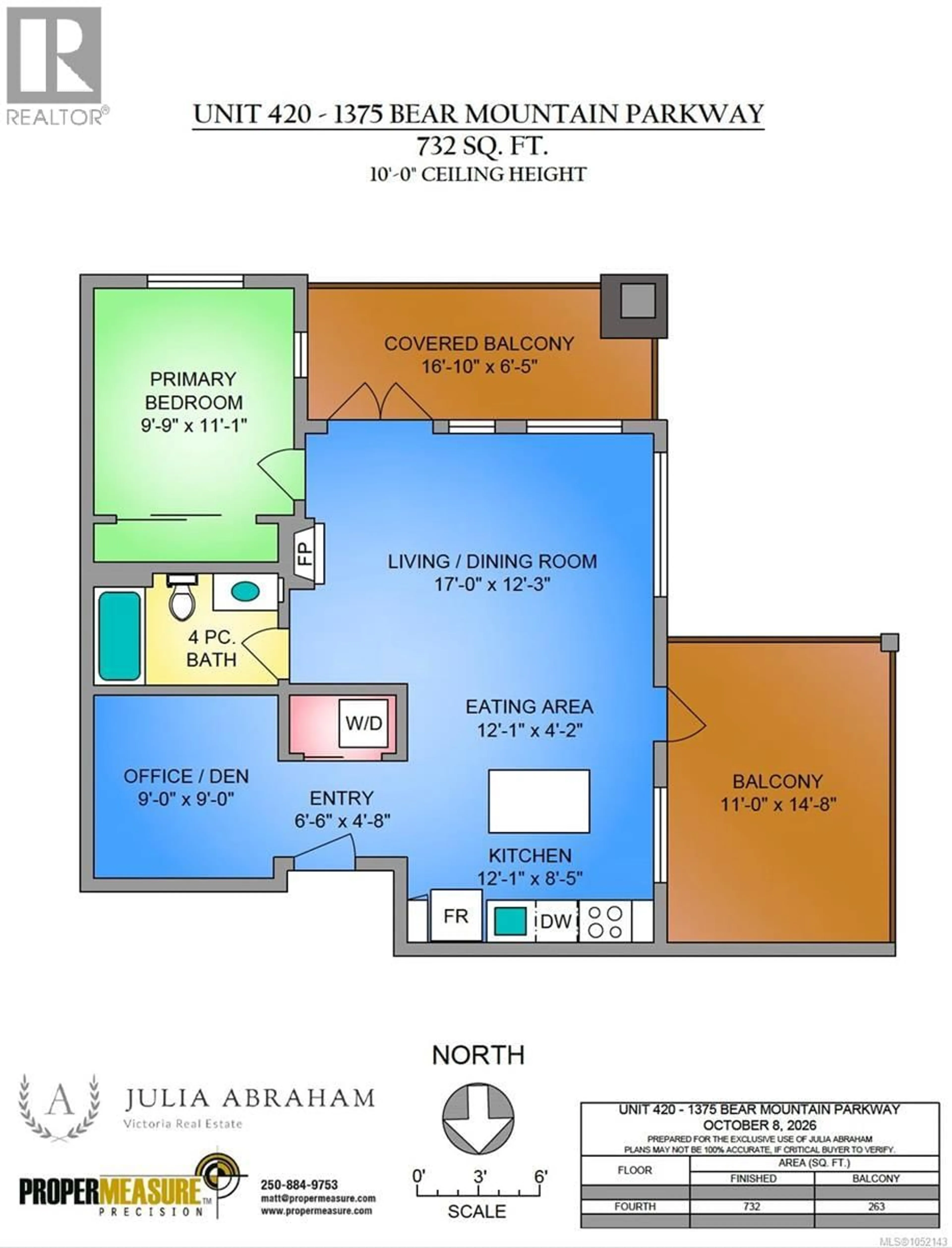 Floor plan for 420 - 1375 BEAR MOUNTAIN PARKWAY, Langford British Columbia V9B0C9