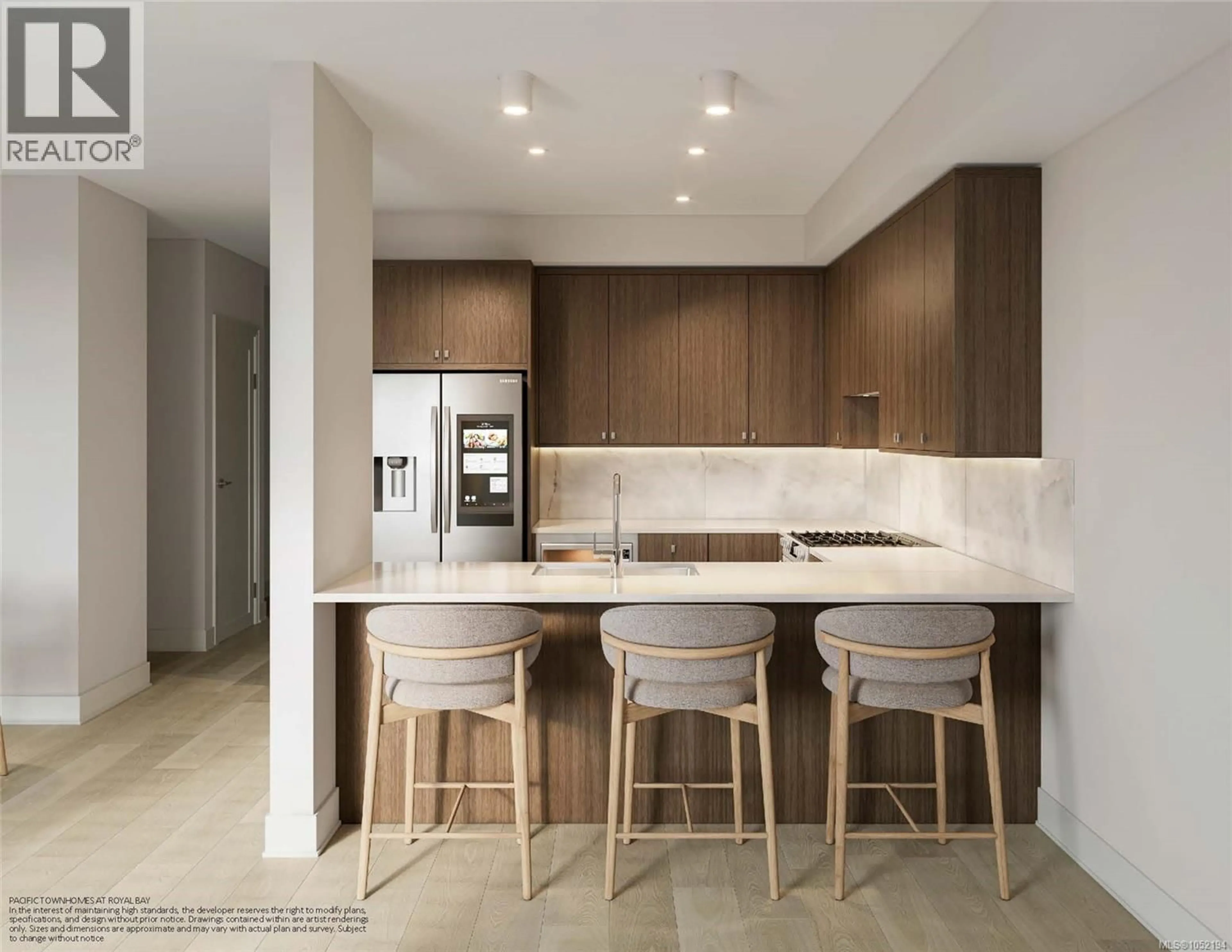Contemporary kitchen, ceramic/tile floor for 1 - 3352 RYDER HESJEDAL WAY, Colwood British Columbia V0V0V0