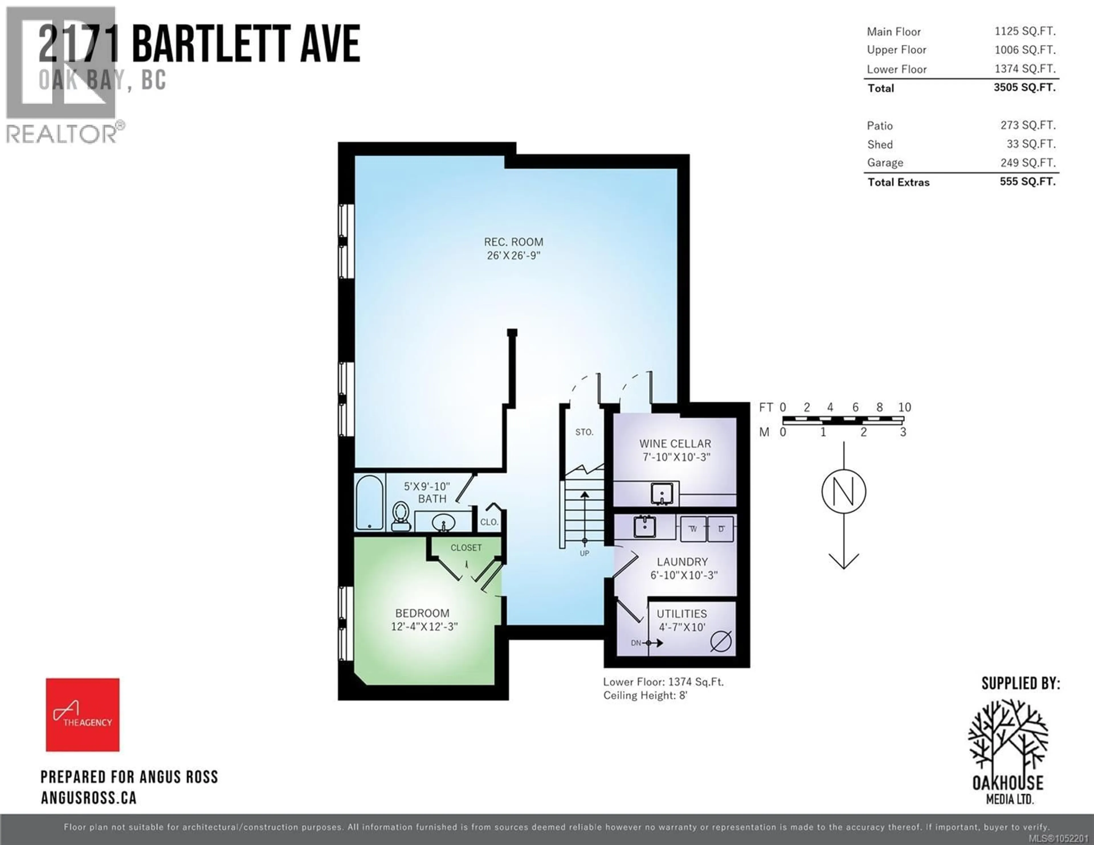Floor plan for 2171 BARTLETT AVENUE, Oak Bay British Columbia V8S2R1