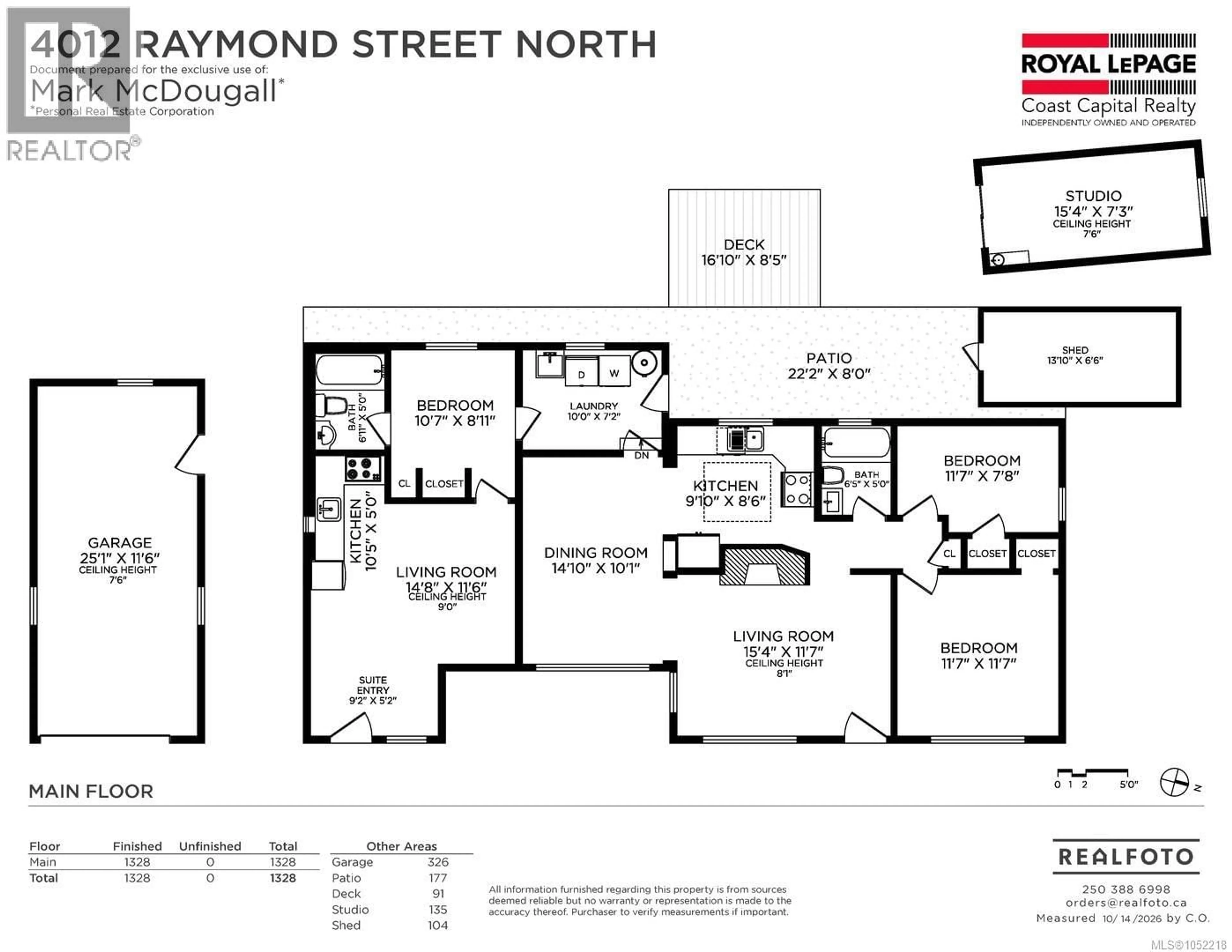 Floor plan for 4012 RAYMOND STREET NORTH, Saanich British Columbia V8Z4K8
