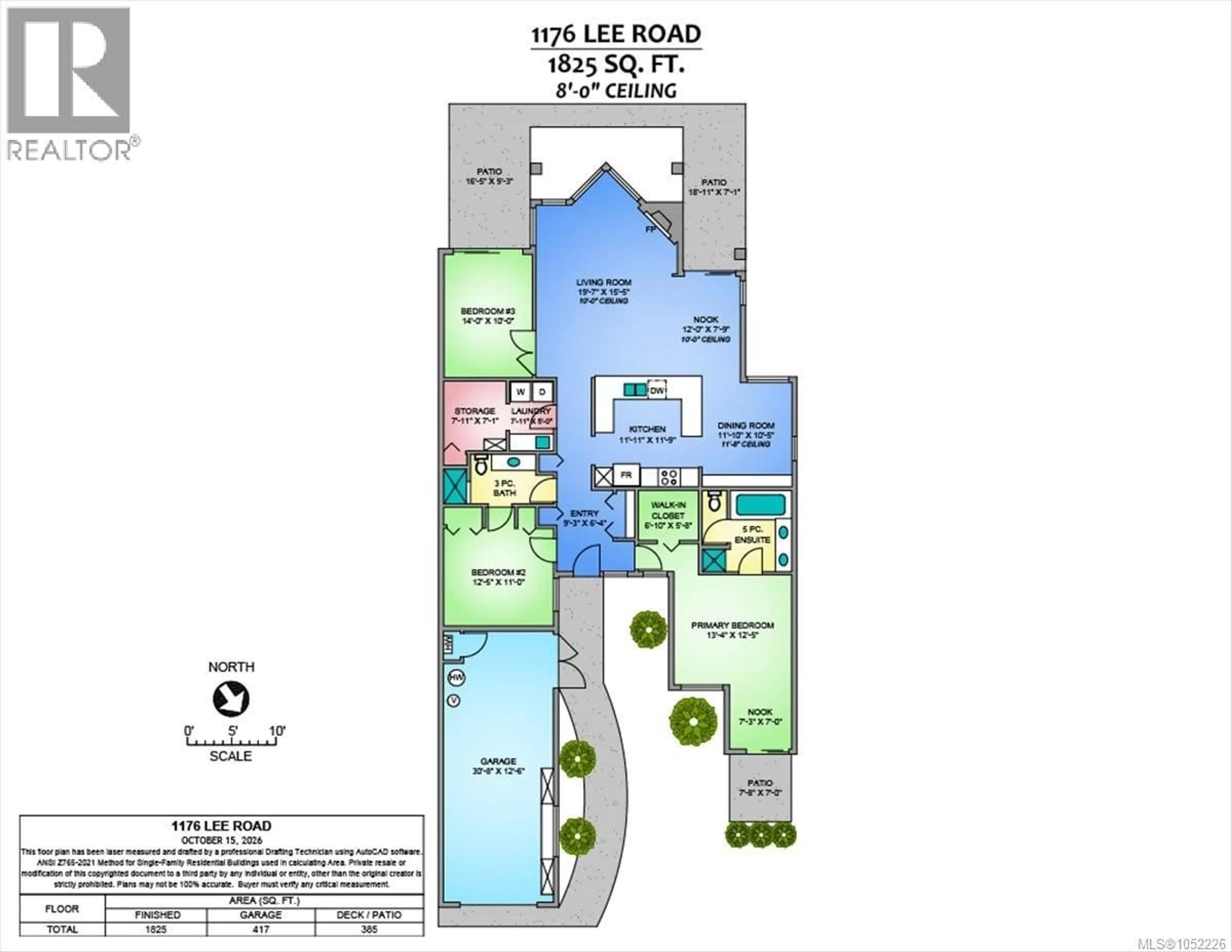 Floor plan for 1176 LEE ROAD, Parksville British Columbia V9P2L2