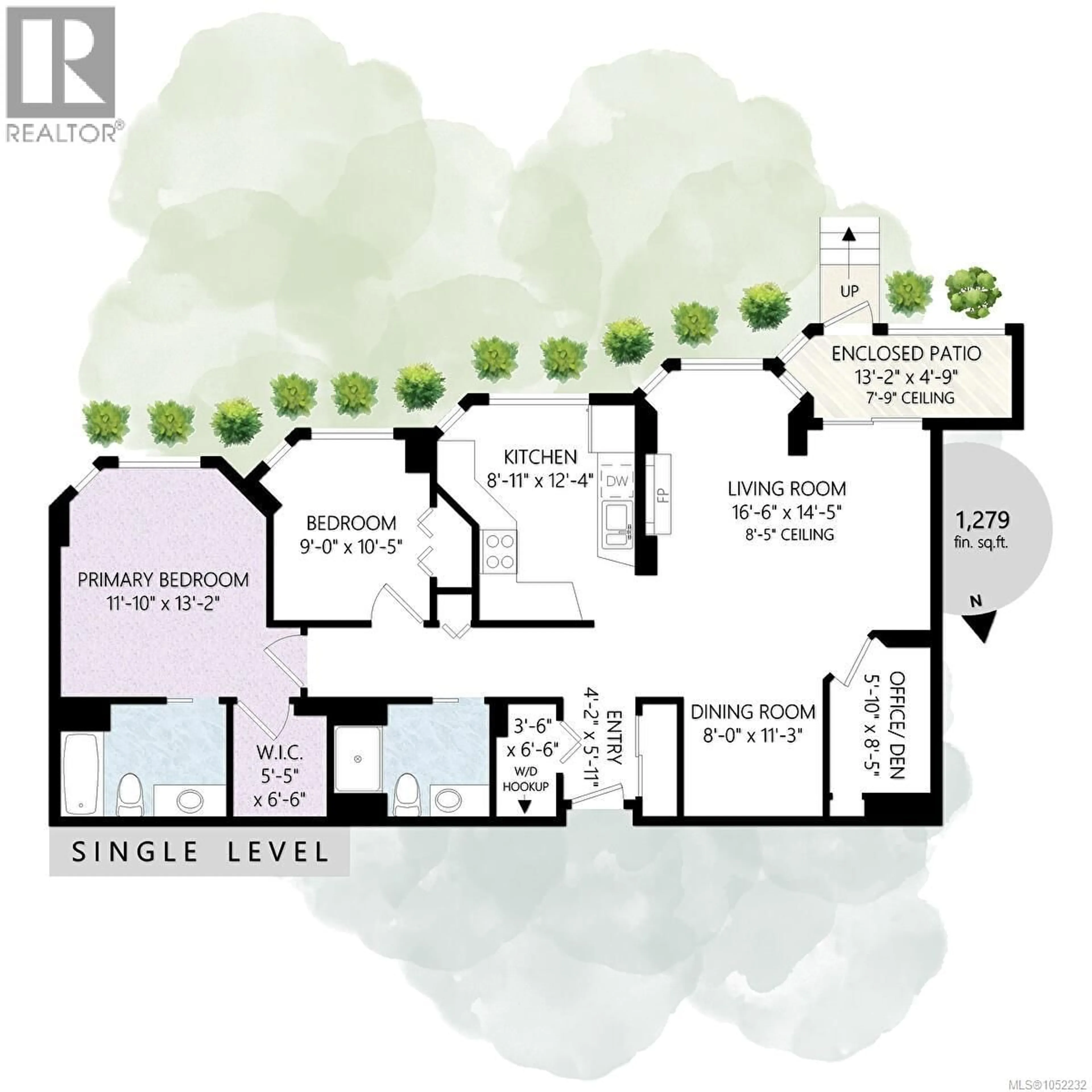 Floor plan for 108 - 1521 CHURCH AVENUE, Saanich British Columbia V8P5T7