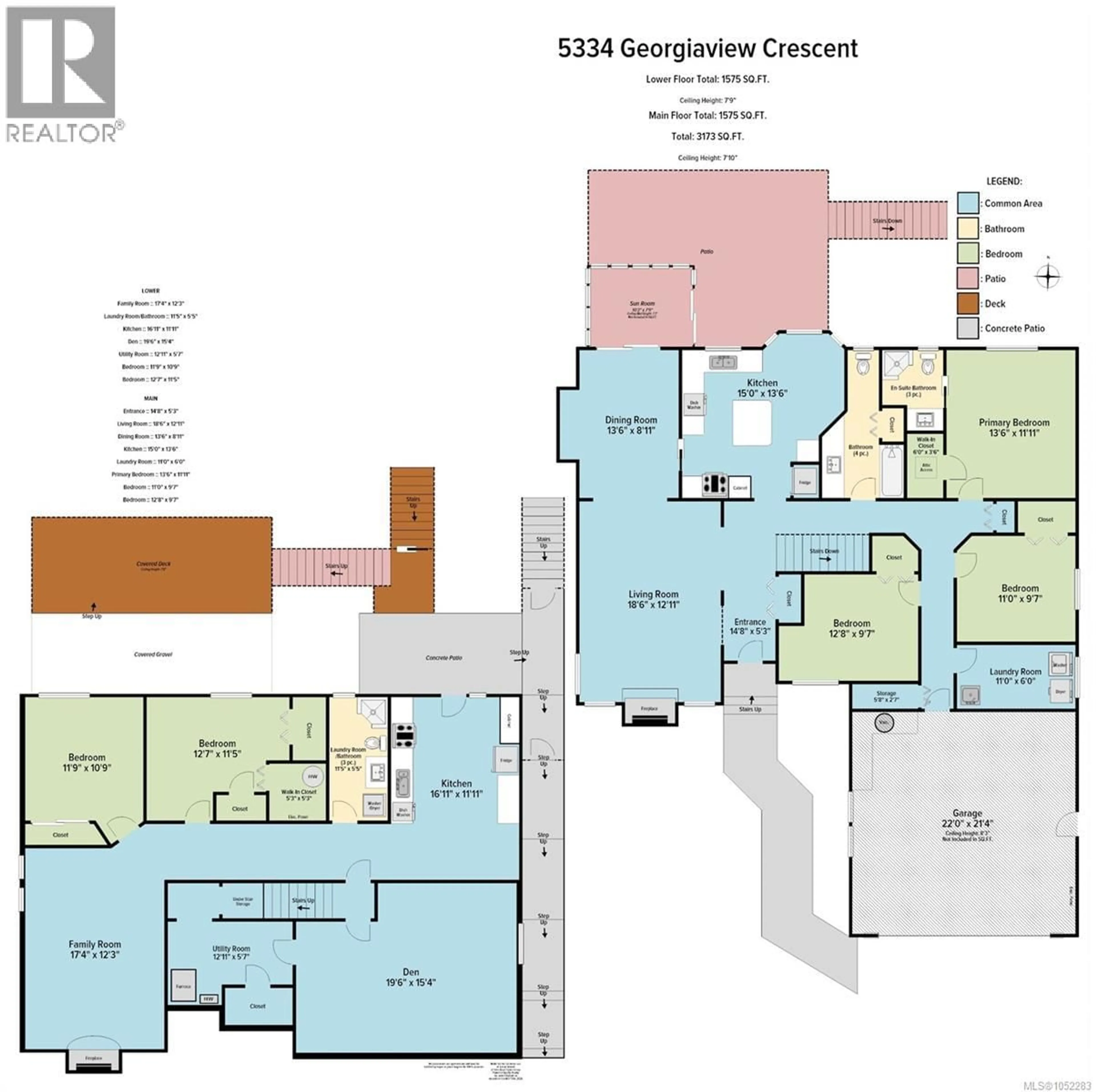 Floor plan for 5334 GEORGIAVIEW CRESCENT, Nanaimo British Columbia V9T5Z7