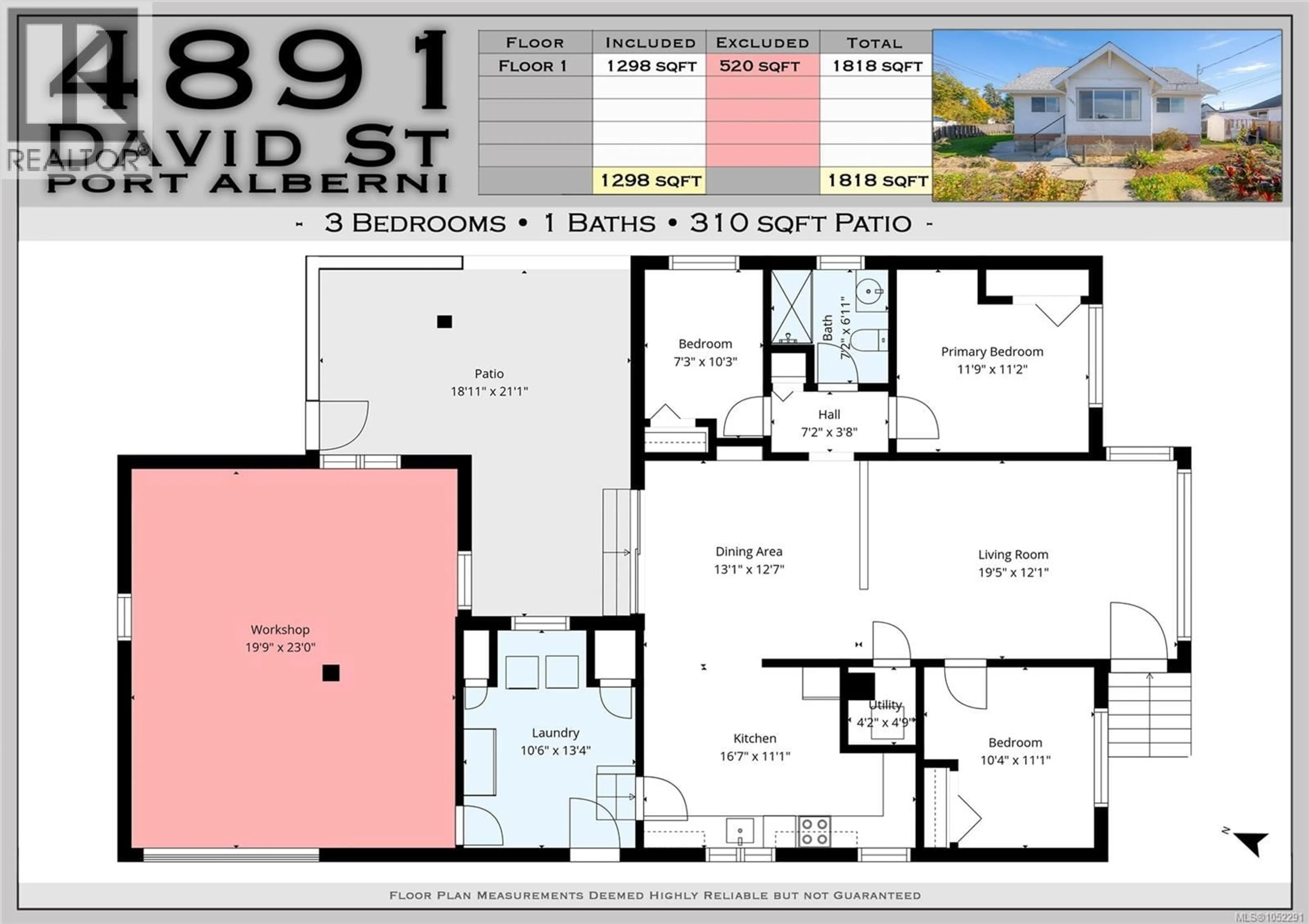 Floor plan for 4891 DAVID STREET, Port Alberni British Columbia V9Y6P3